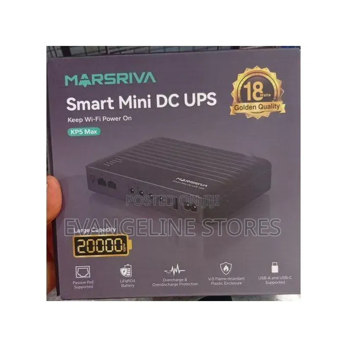 Marsriva Kp5 Max 20000mah Smart Mini Router Dc Ups 18 Watt