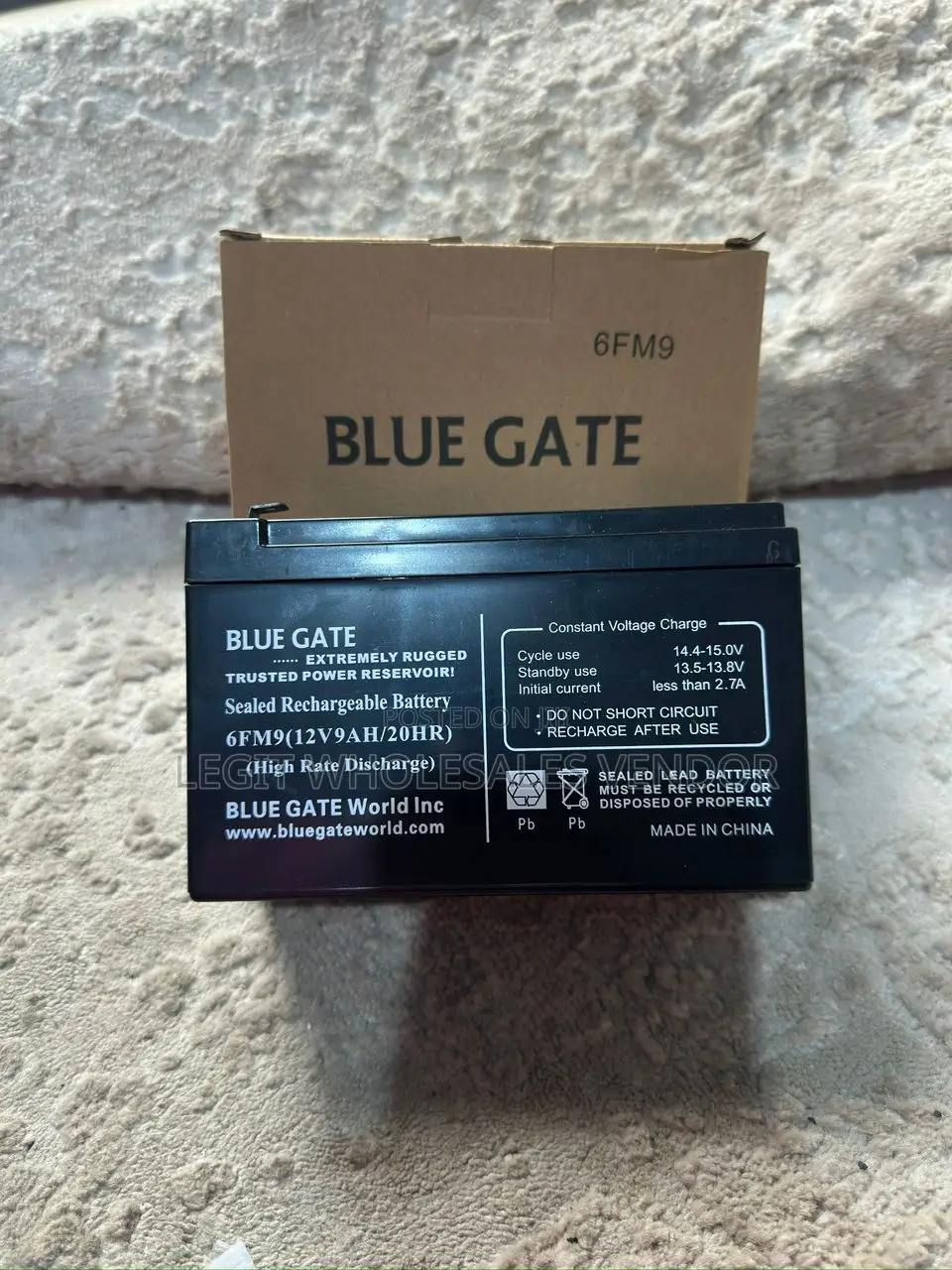 Blue Gate 12v 9ah Rechargeable Battery – Durable Power Backup