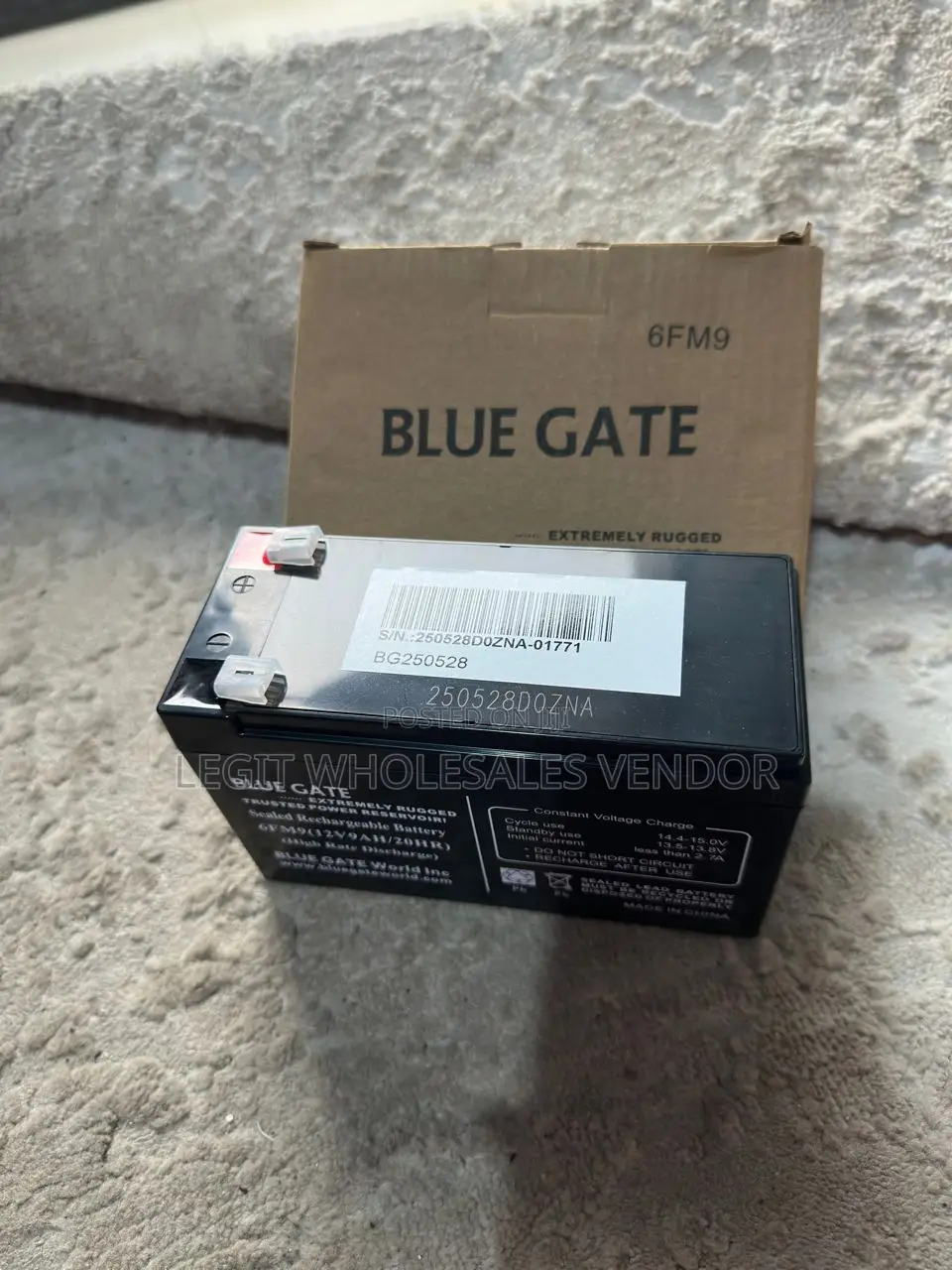 Blue Gate 12v 9ah Rechargeable Battery – Durable Power Backup