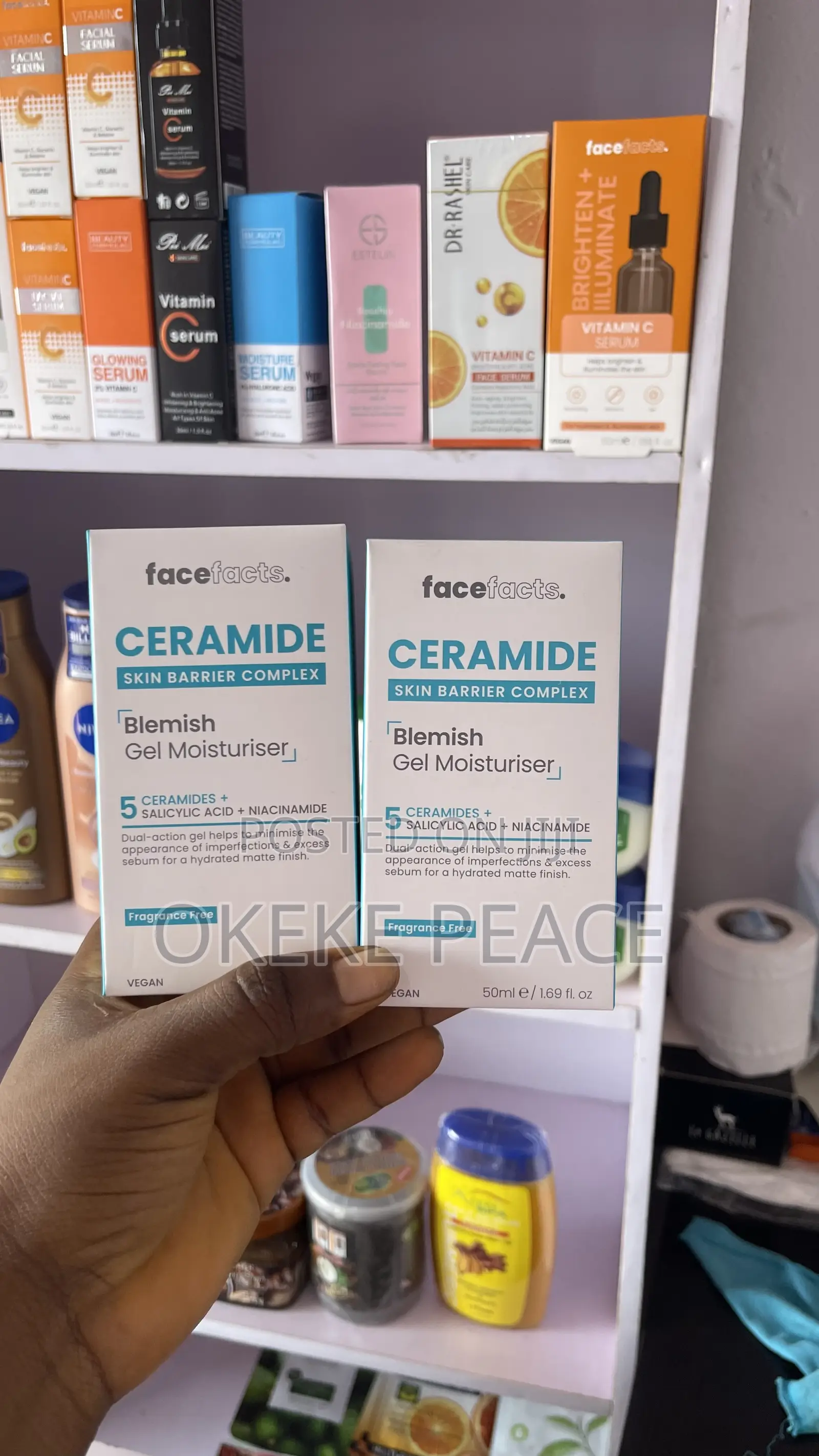 Ceramide Moisturizing,Hydrating and Blemish Gel