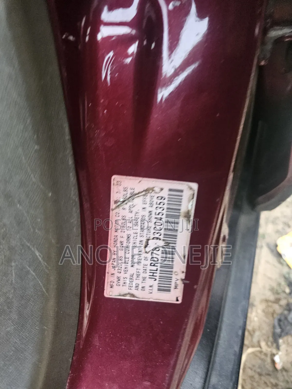 Honda CR-V EX 4WD Automatic 2004 Red