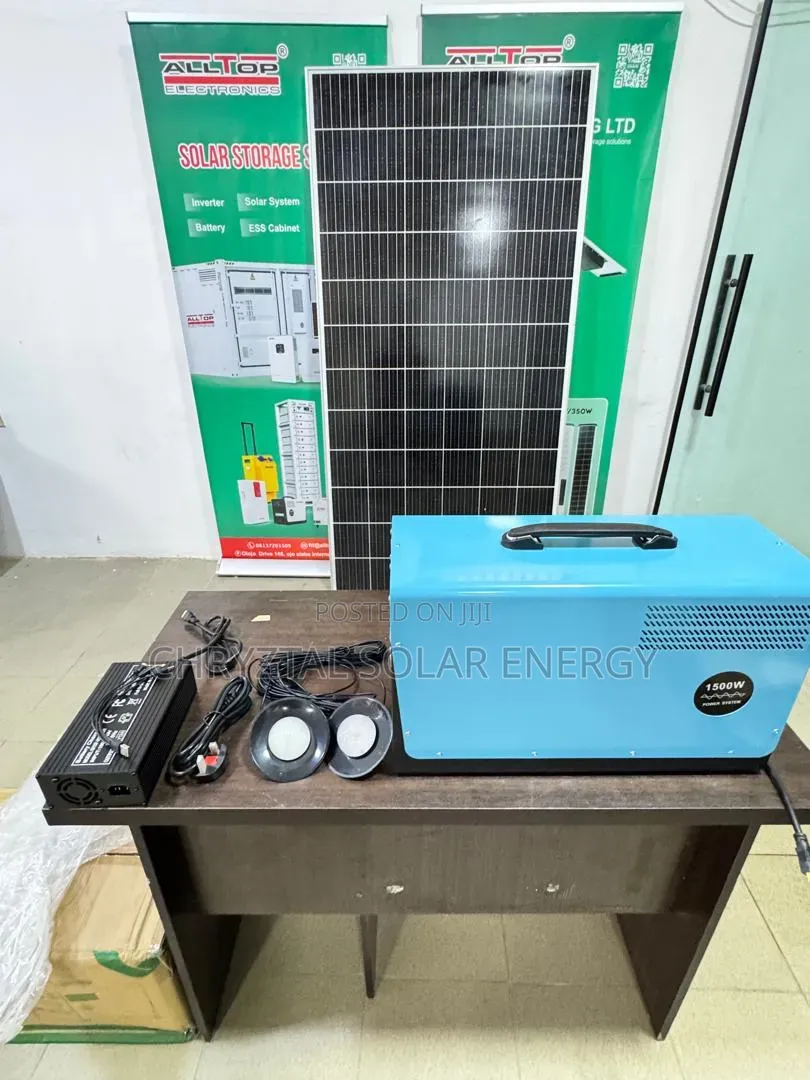 1500watts Solar Generator With Bulbs  and Solar Panel