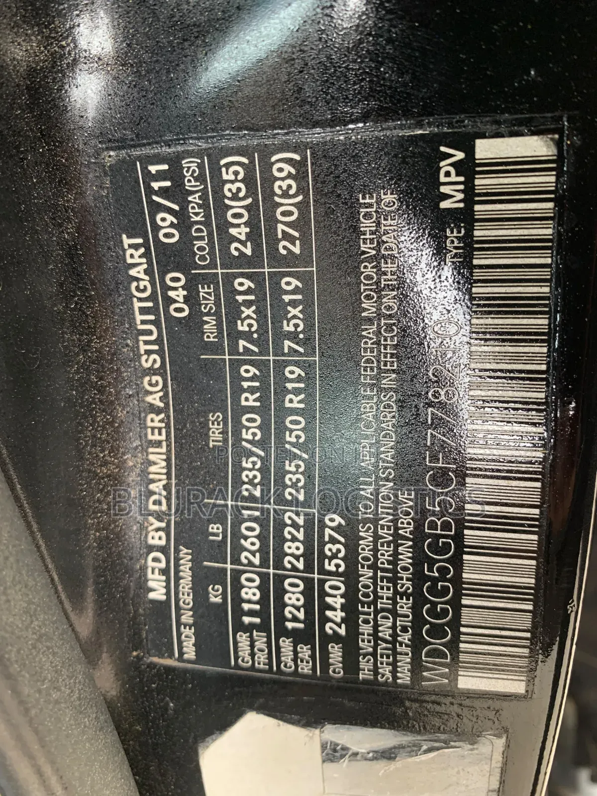 Mercedes-Benz GLK-Class 2012 Black