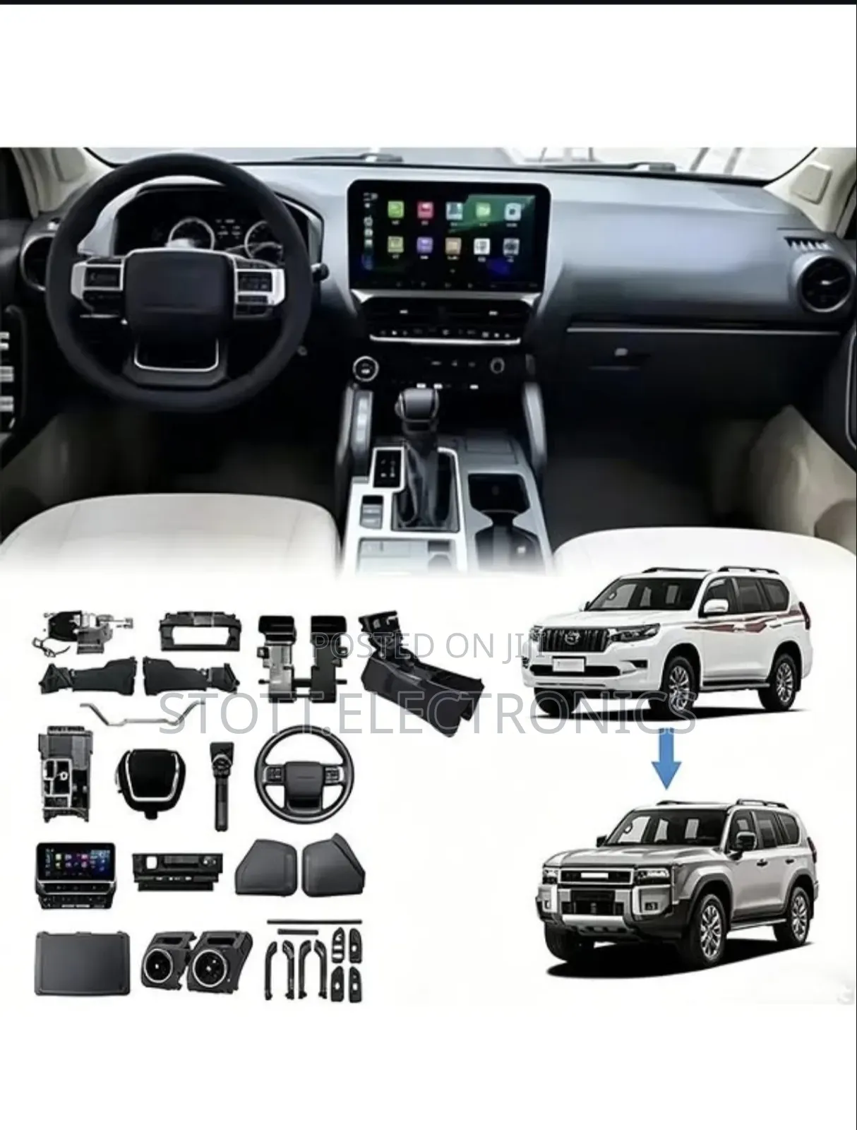 Toyota Prado 2002-09 Interior Upgrade Kit Dashboard Console Conversion