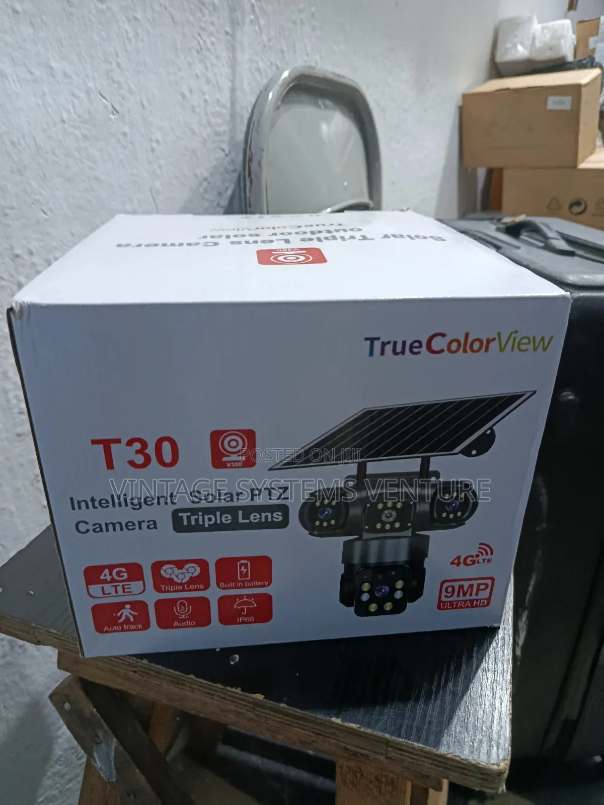T30 9mp Solar 4g Lte PTZ Security Camera – Triple Lens Outdoor CCTV