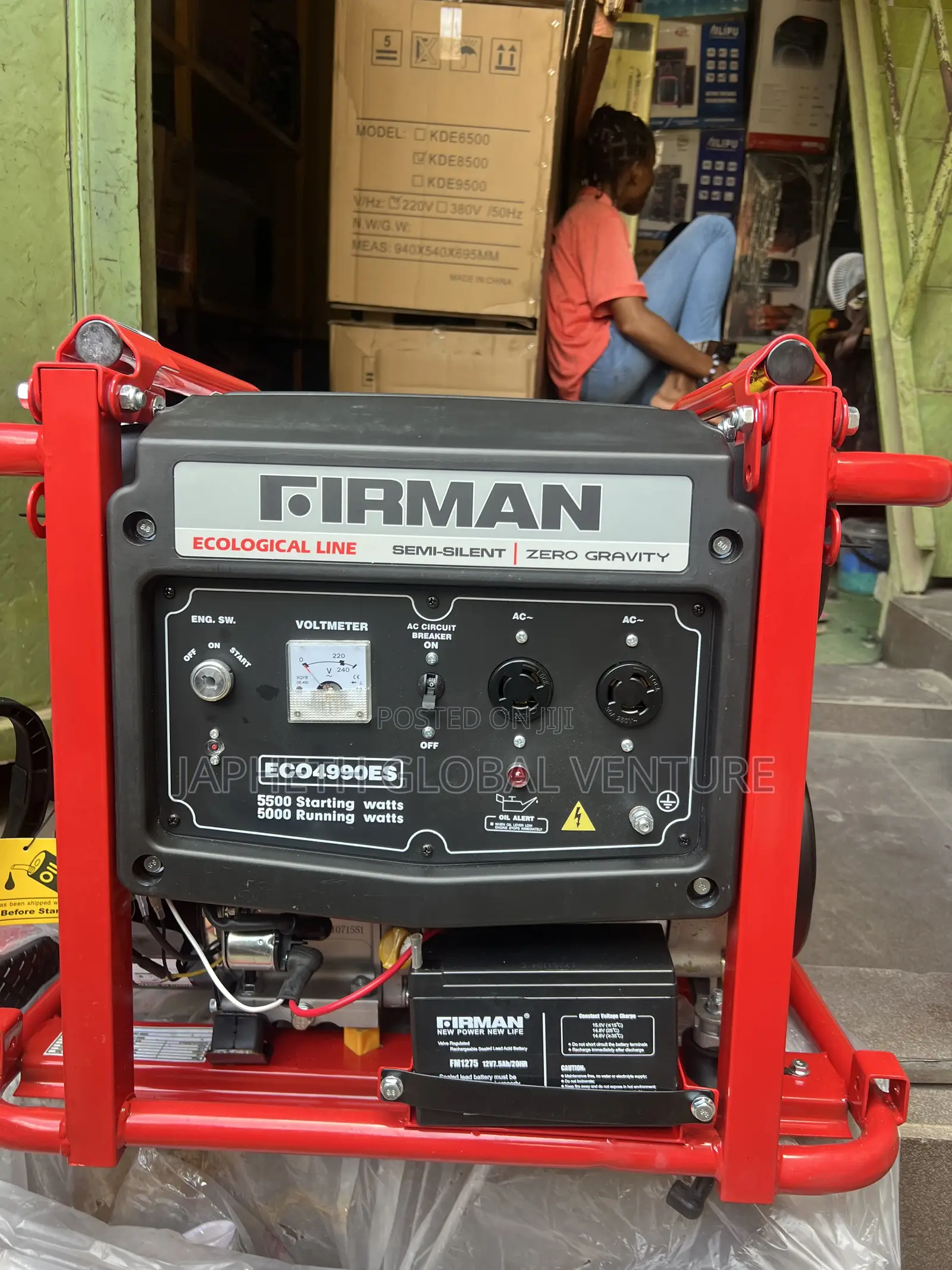 Firman Eco4990es Semi-Silent Generator 100% Copper Coil