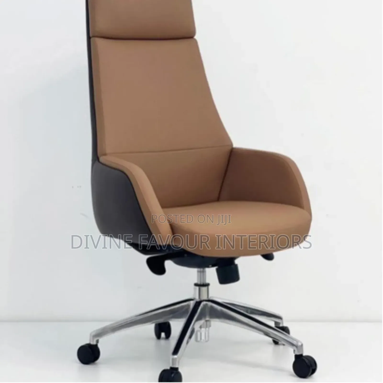 Executive Boss Leather Chair - Brown