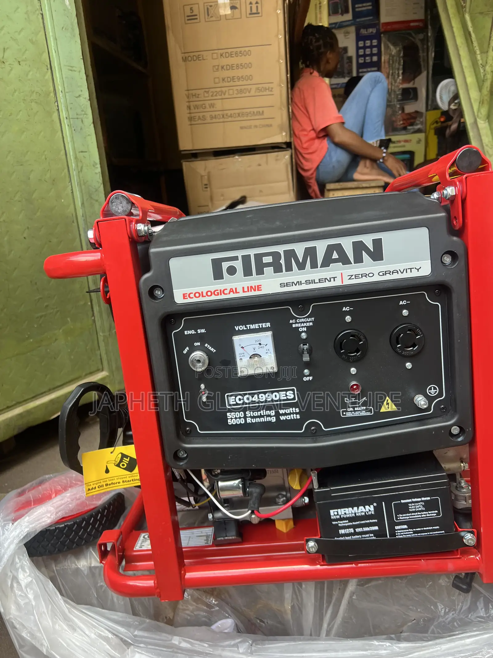 Firman Eco4990es Semi-Silent Generator 5.5kva 100% Copper Coil