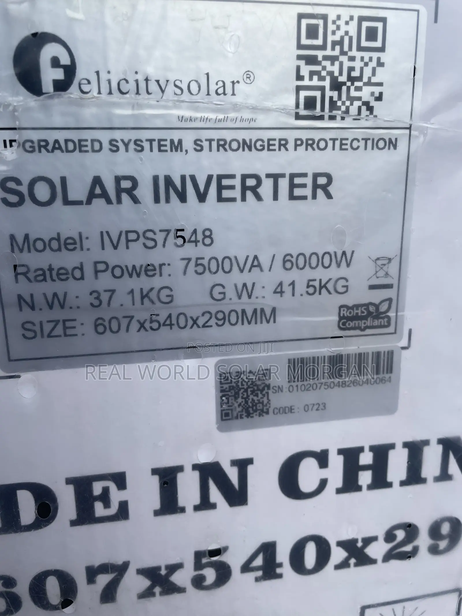 Felicity 7.5kva Non-Hybrid Inverter