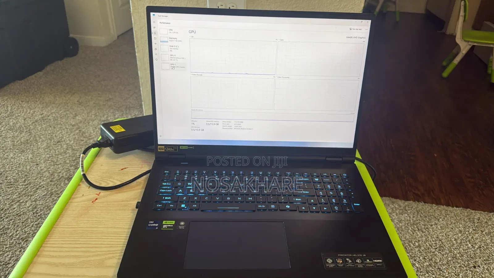 Laptop Acer Predator Helios 18 PH18-71 32GB Intel Core i9 SSD 1T