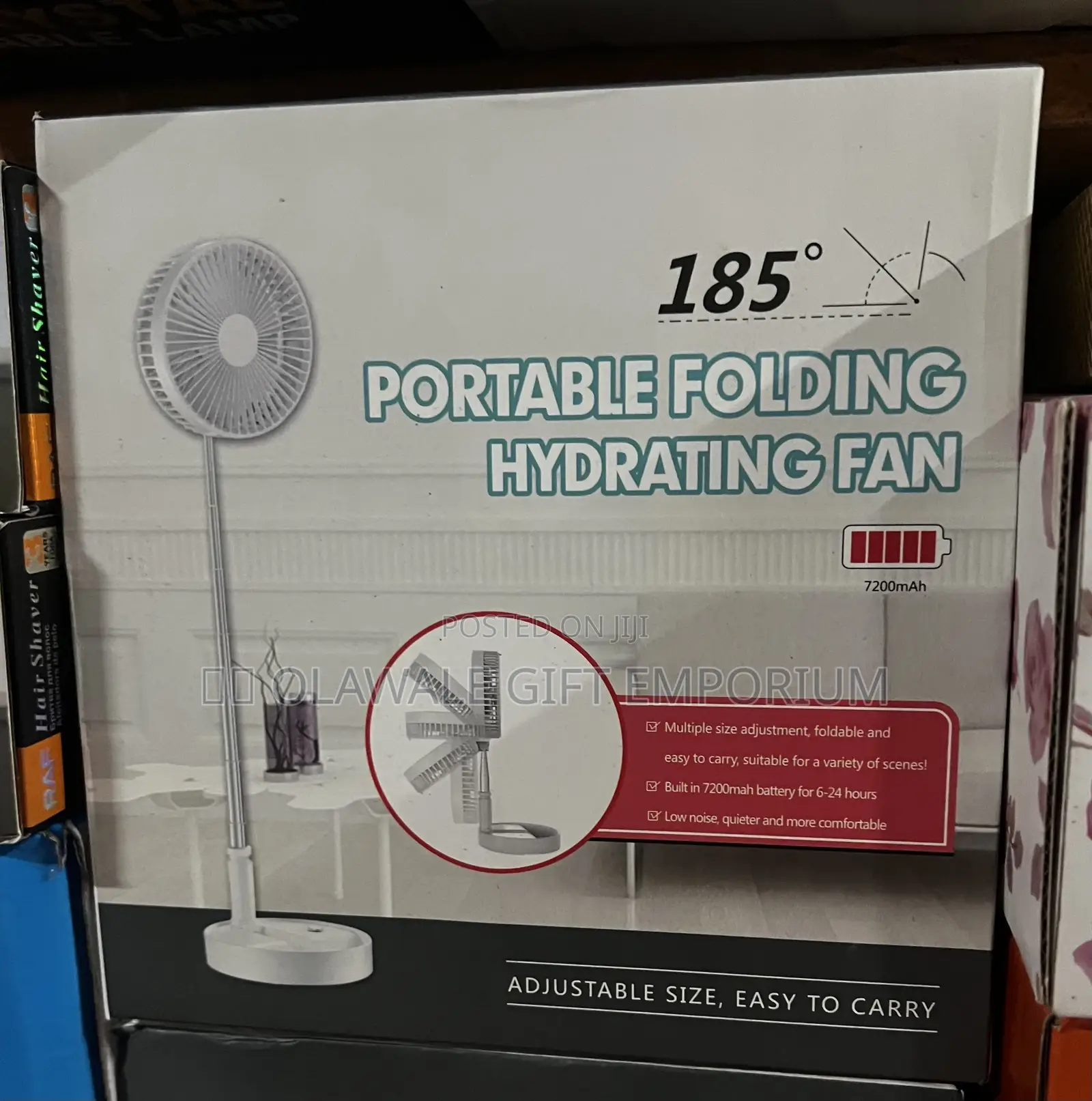 Portable Folding Hydrating Fan