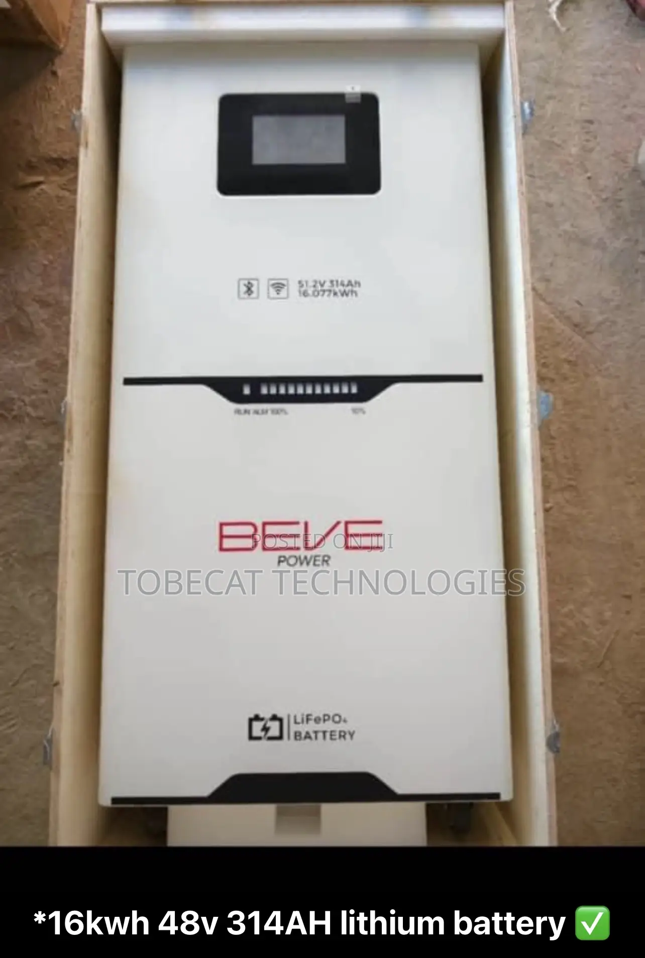 Beve Power Titan 16.077kwh / 51.2v 314ah Lifepo4 Lithium Battery
