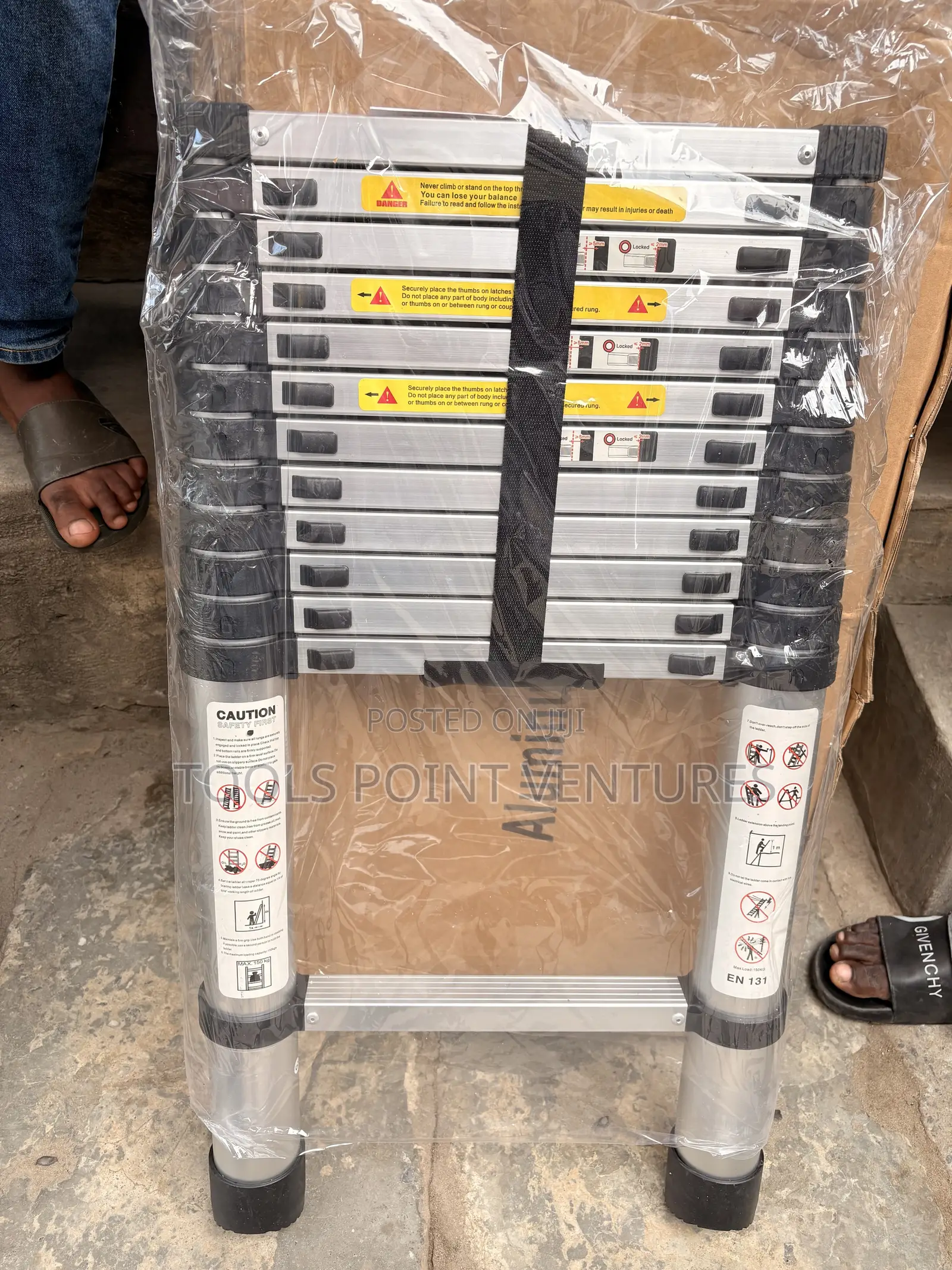 Aluminum Telescopic Ladder 3.8m