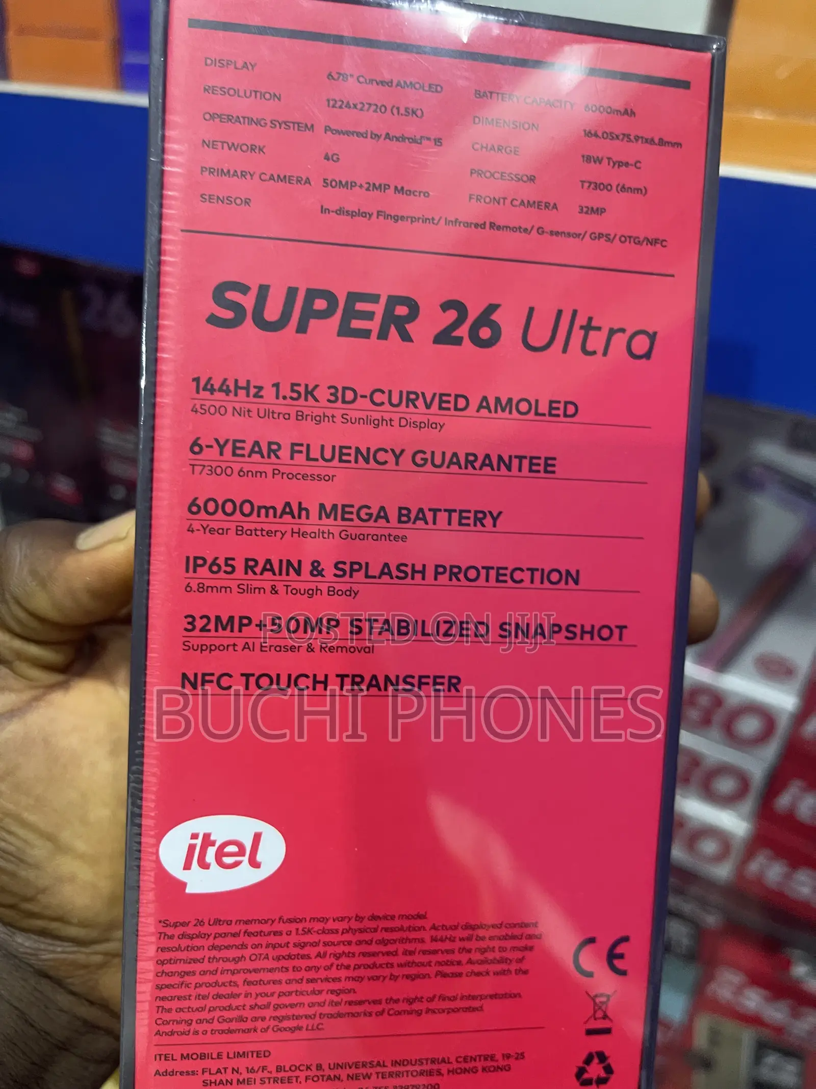 New Itel S26 Ultra 256 GB Black