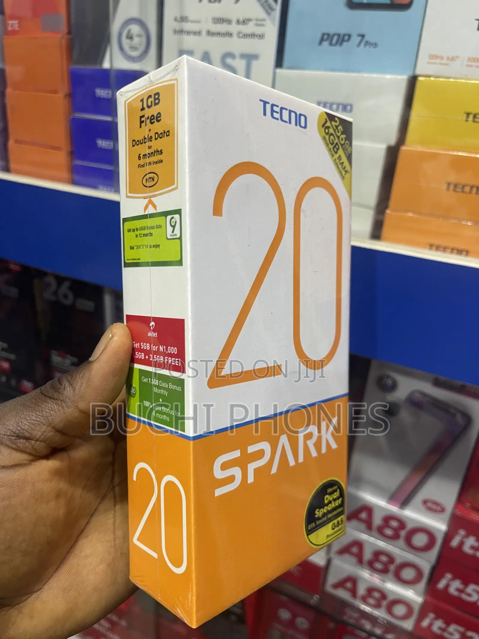 New Tecno Spark 20 256 GB Black
