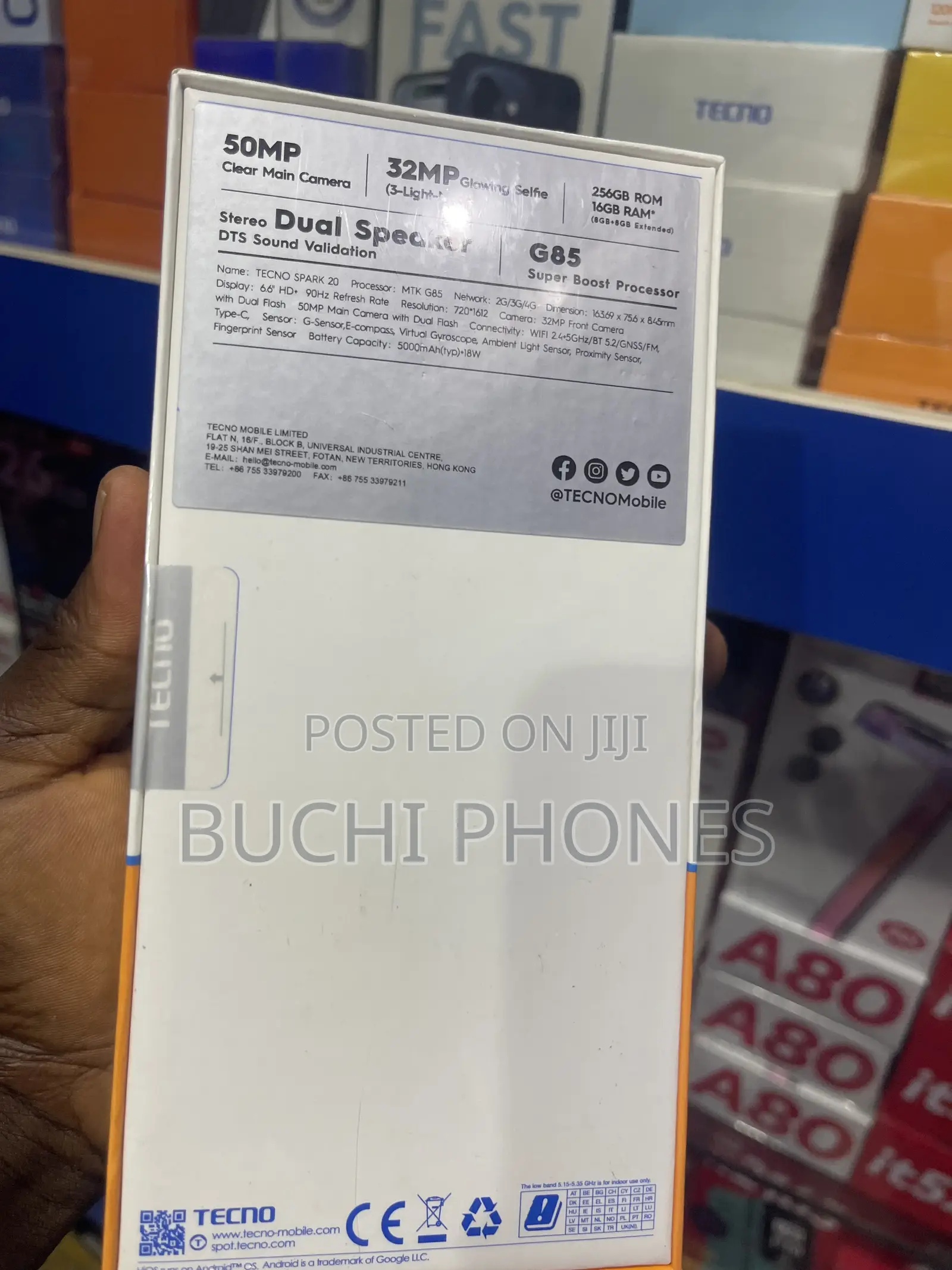 New Tecno Spark 20 256 GB Black