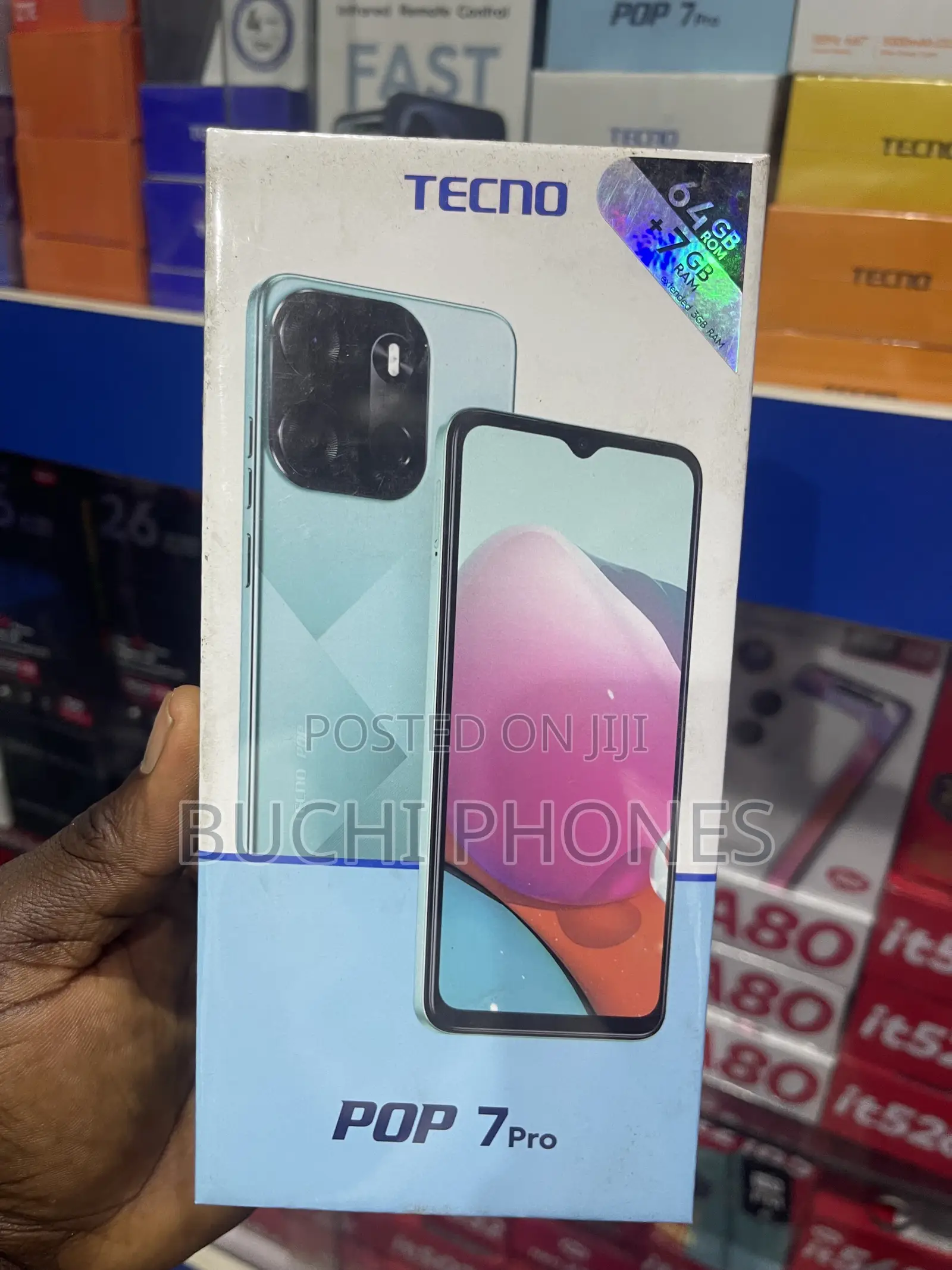 New Tecno Pop 7 Pro 64 GB Black