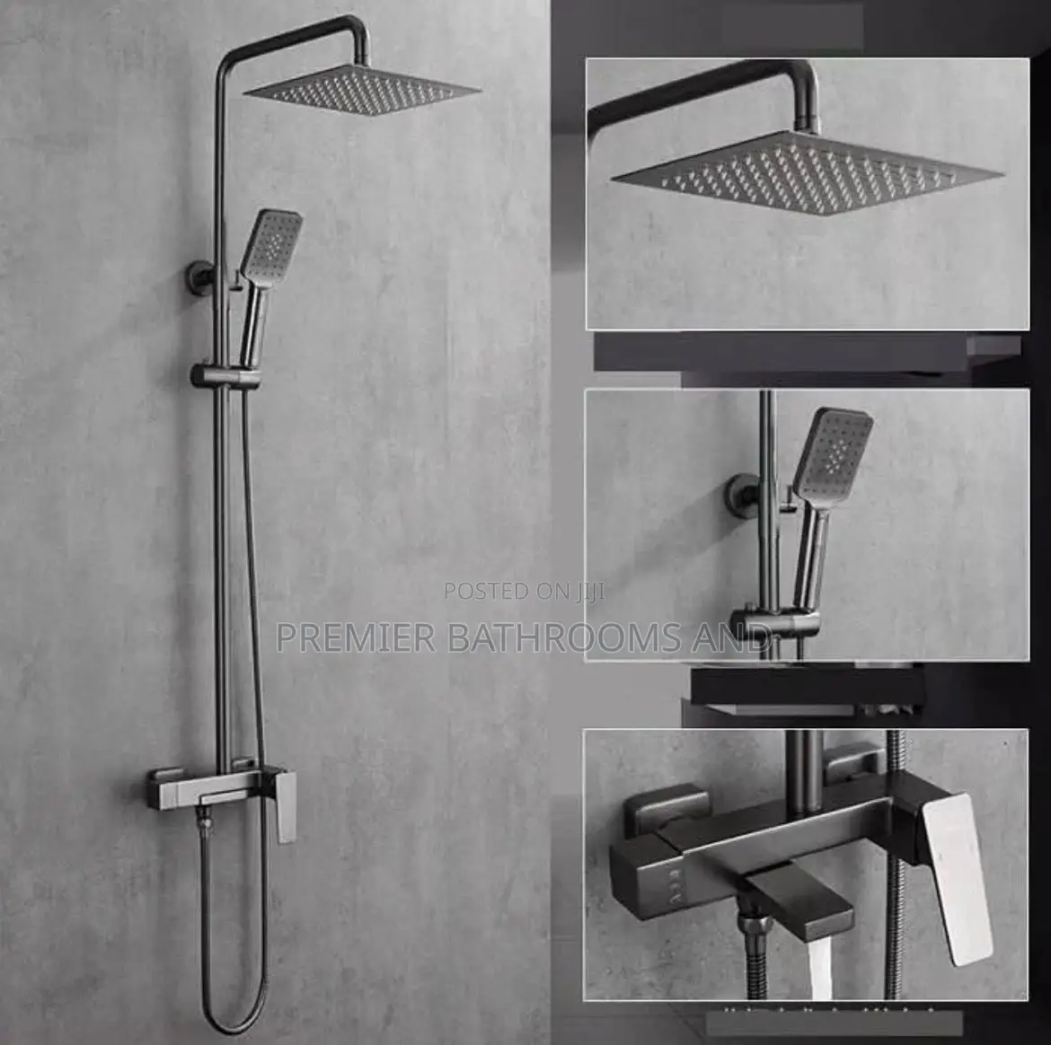 Executive Standing Shower Grey