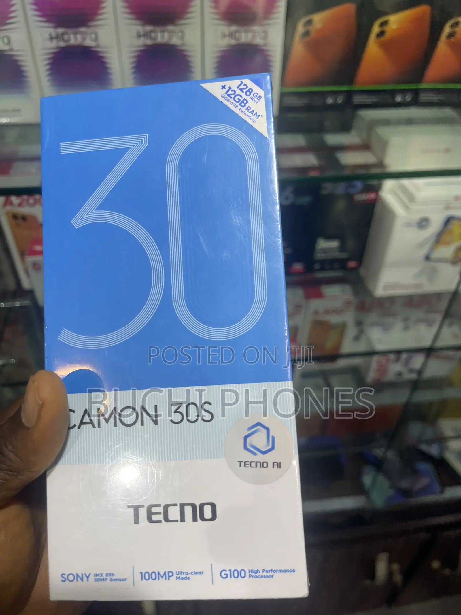 New Tecno Camon 30S 128 GB Black