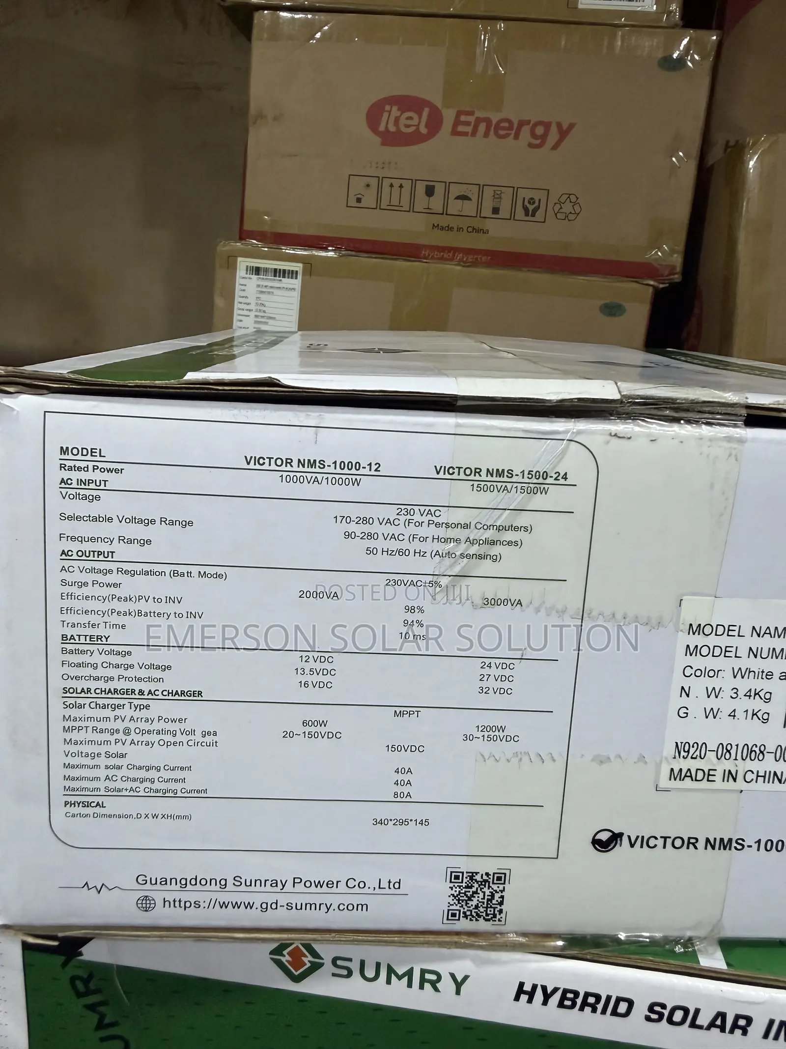1.5kva 12v Sumry Hybrid Inverter