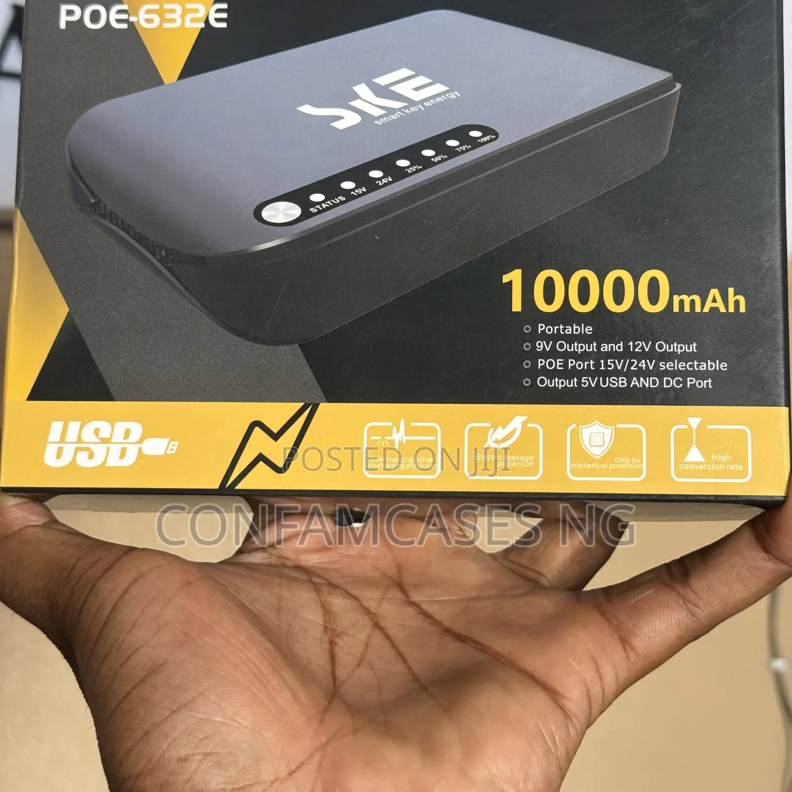Ske Mini Dc Ups 10000mah Router Wifi Power Bank