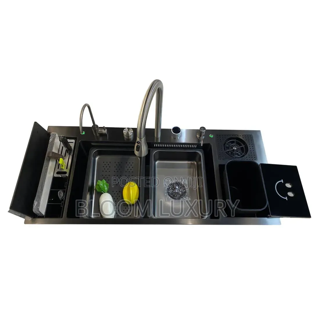 Intelligent Smart Sink Automatic Lifting Garbage Bin With Overflow