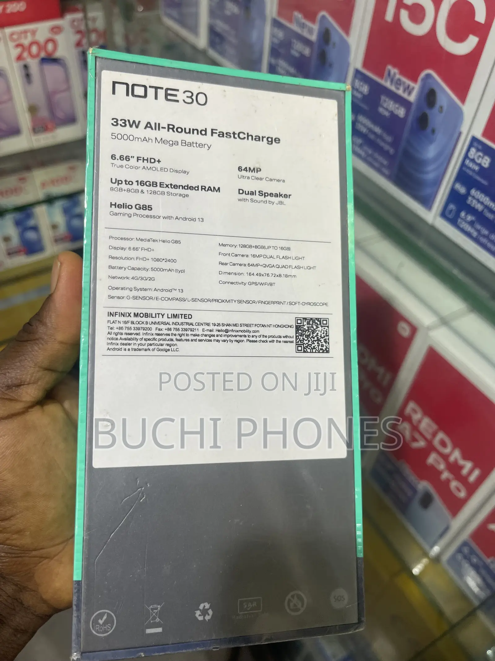 New Infinix Note 30 256 GB Black