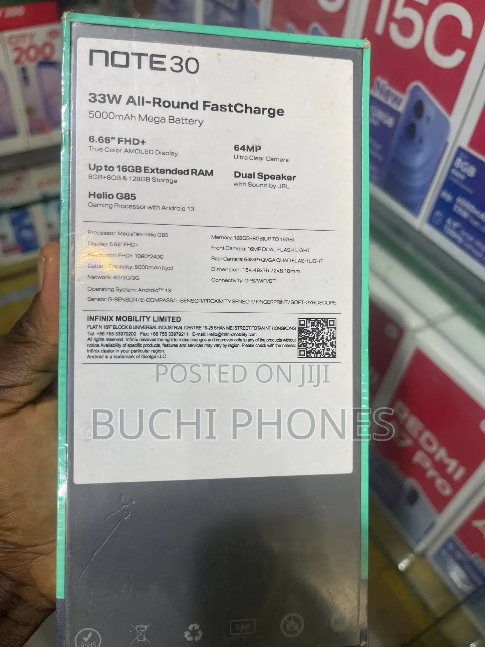 New Infinix Note 30 256 GB Black