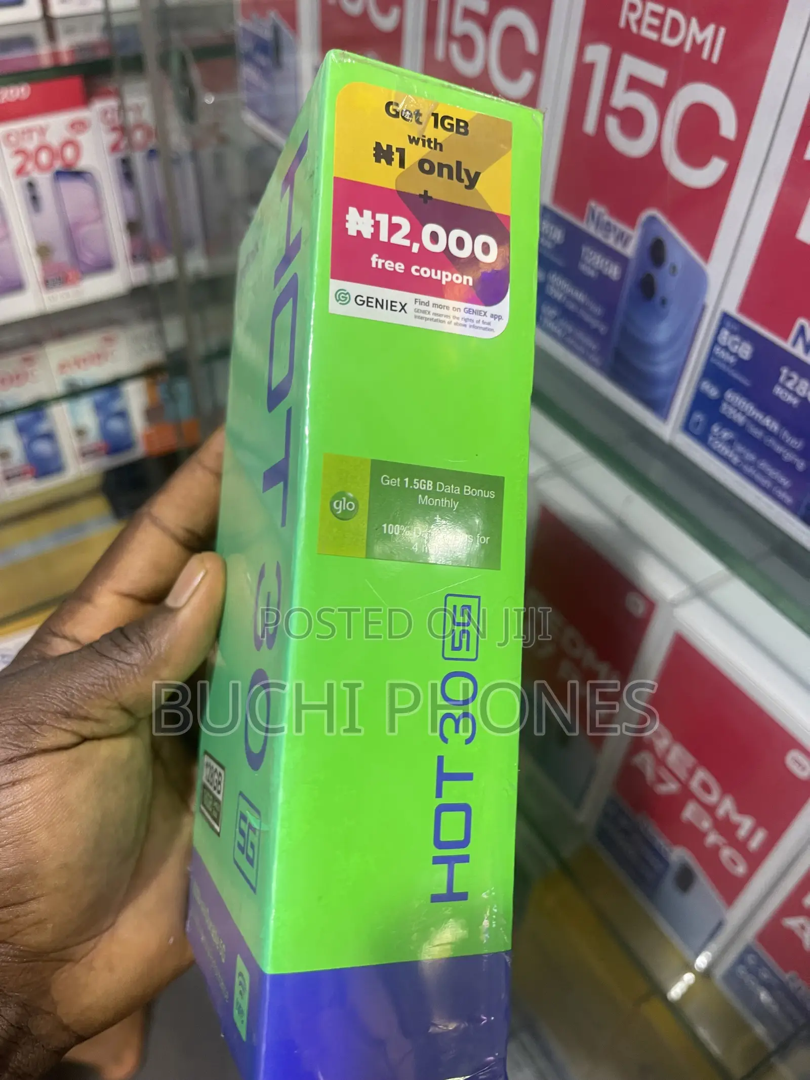 New Infinix Hot 30 5G 128 GB Black