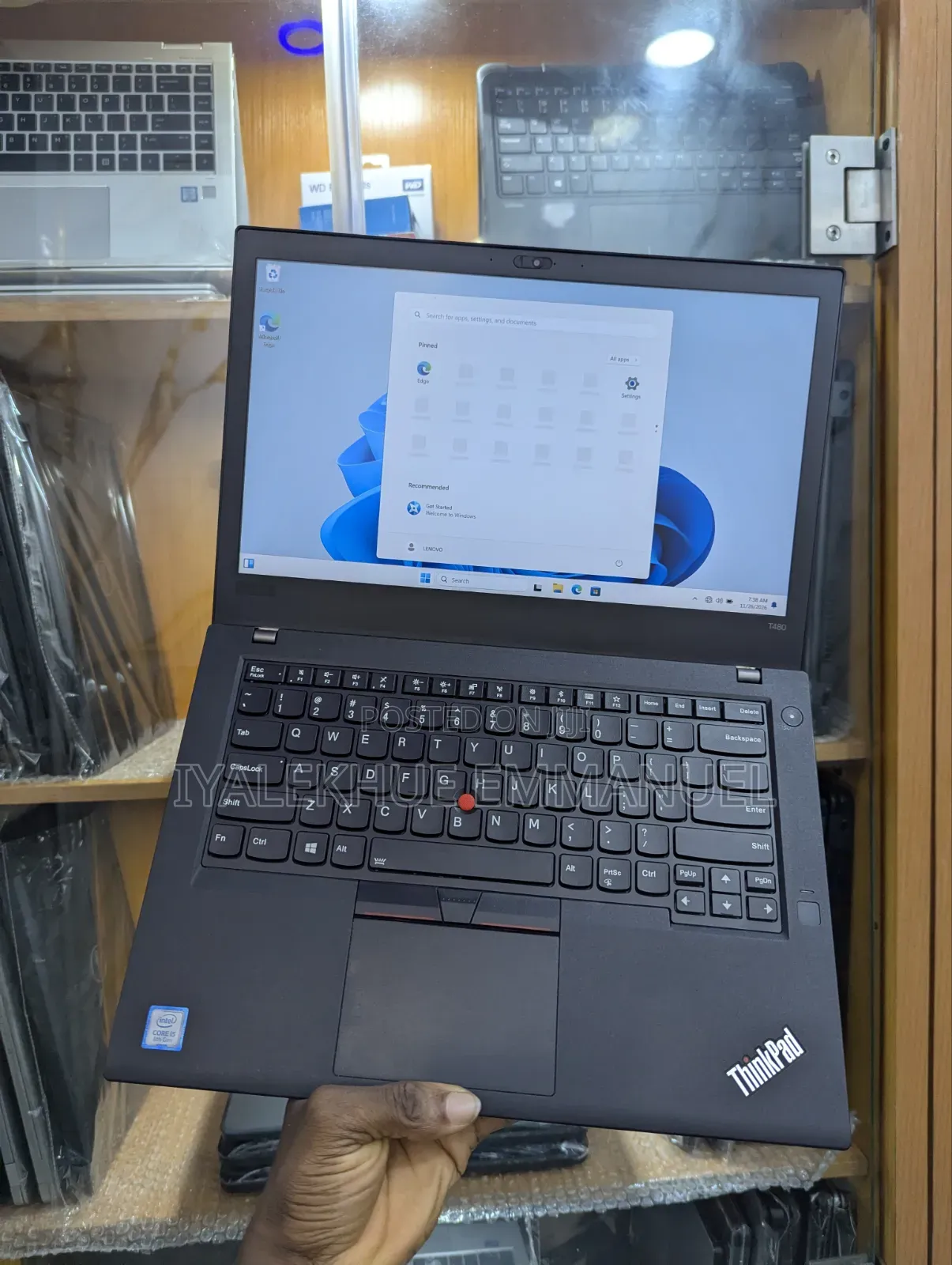 Laptop Lenovo ThinkPad T480 8GB Intel Core i5 SSD 256GB
