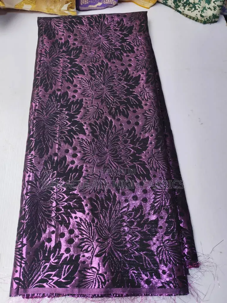 Magenta and Blue Damask