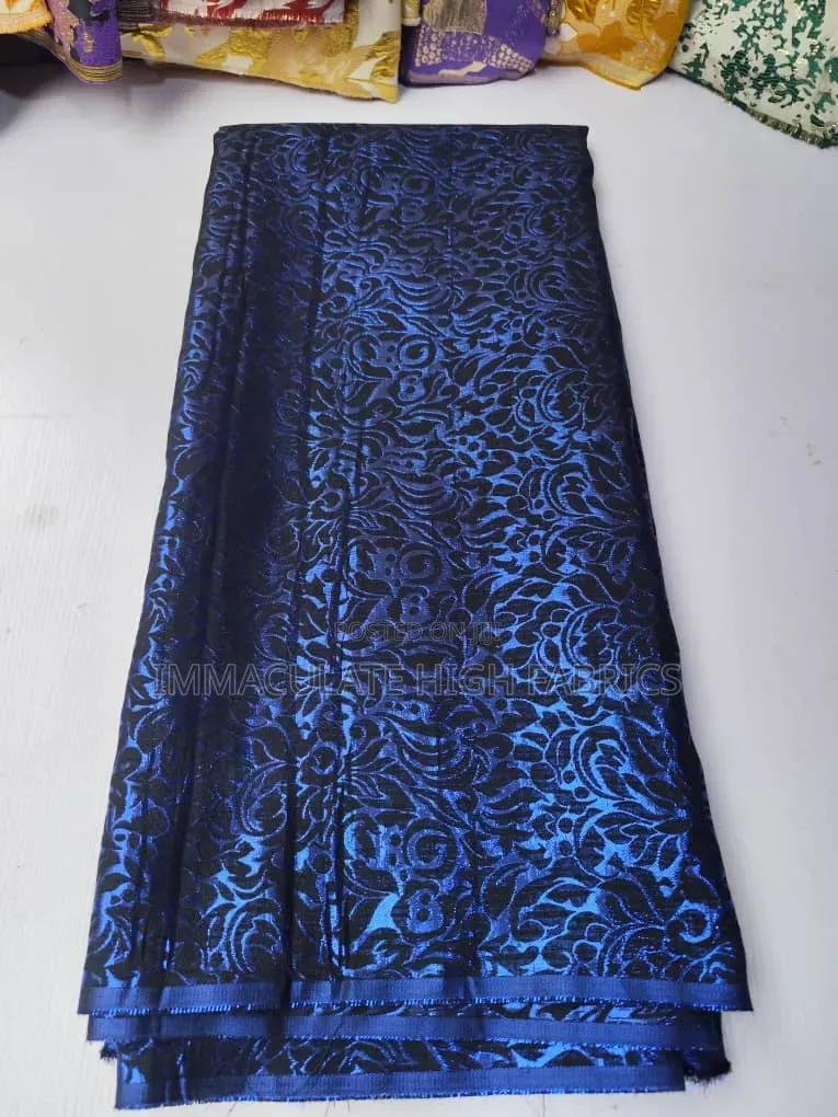 Magenta and Blue Damask