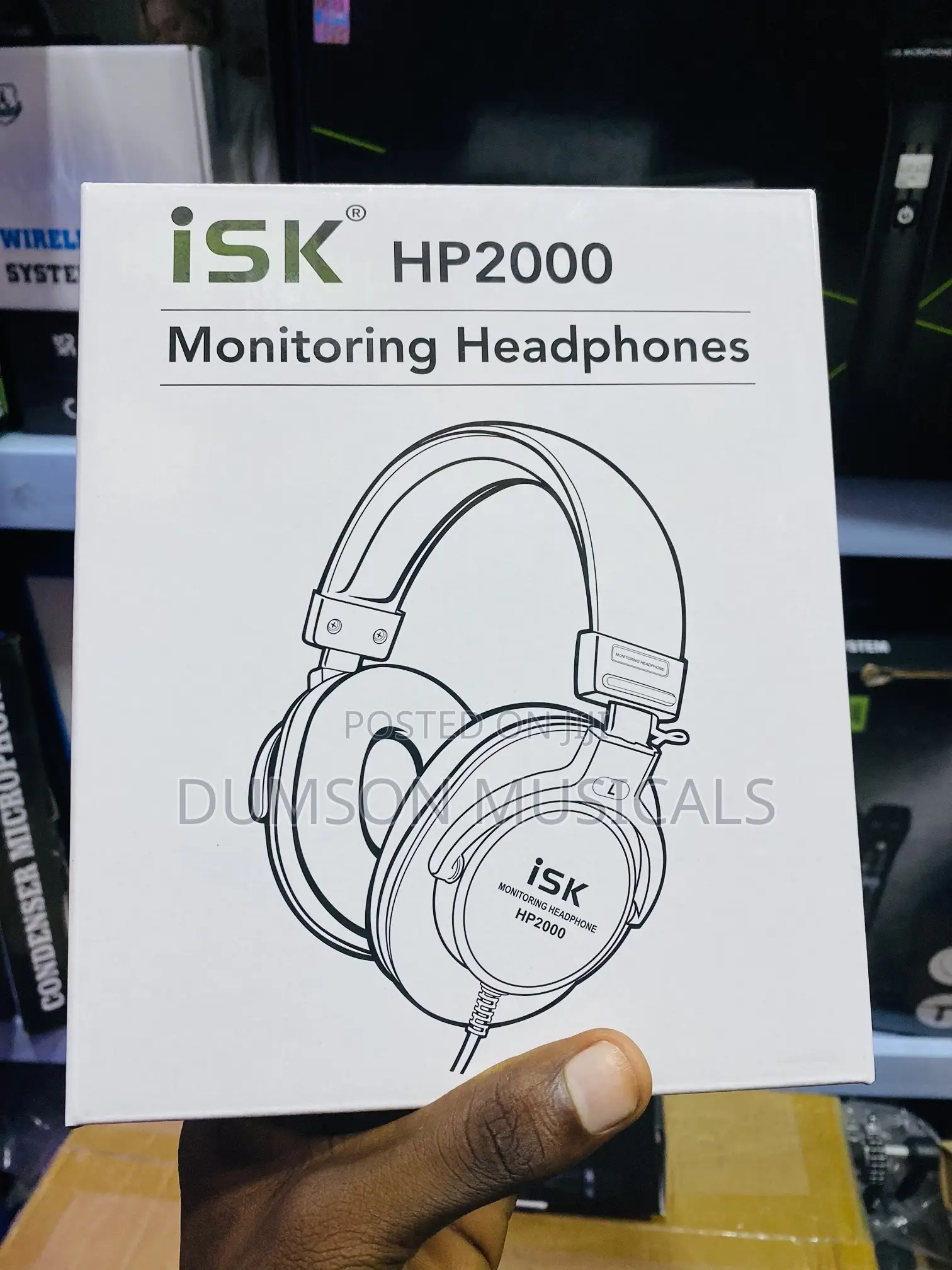 Isk Hp2000 Monitoring Headphones