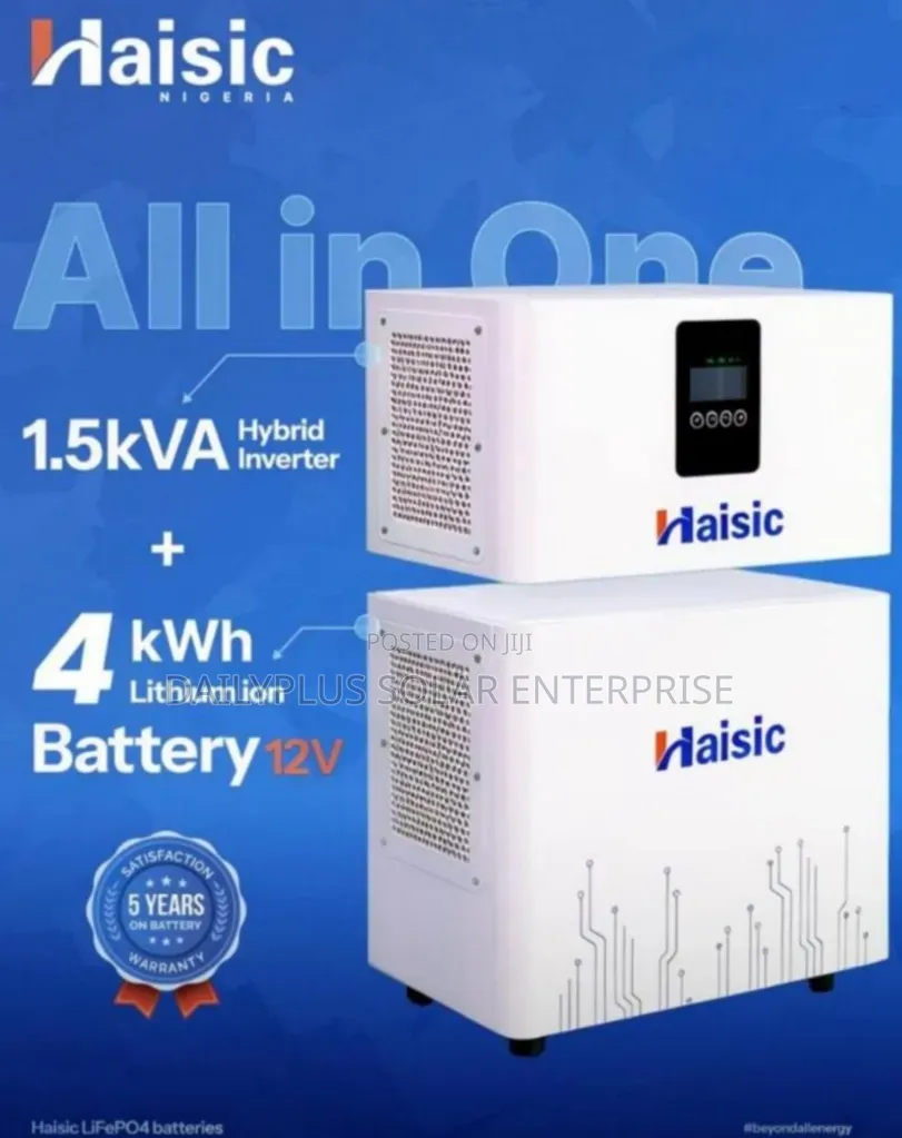 Haisic 4kwh 1.5kva 12v All in One Solar Inverter
