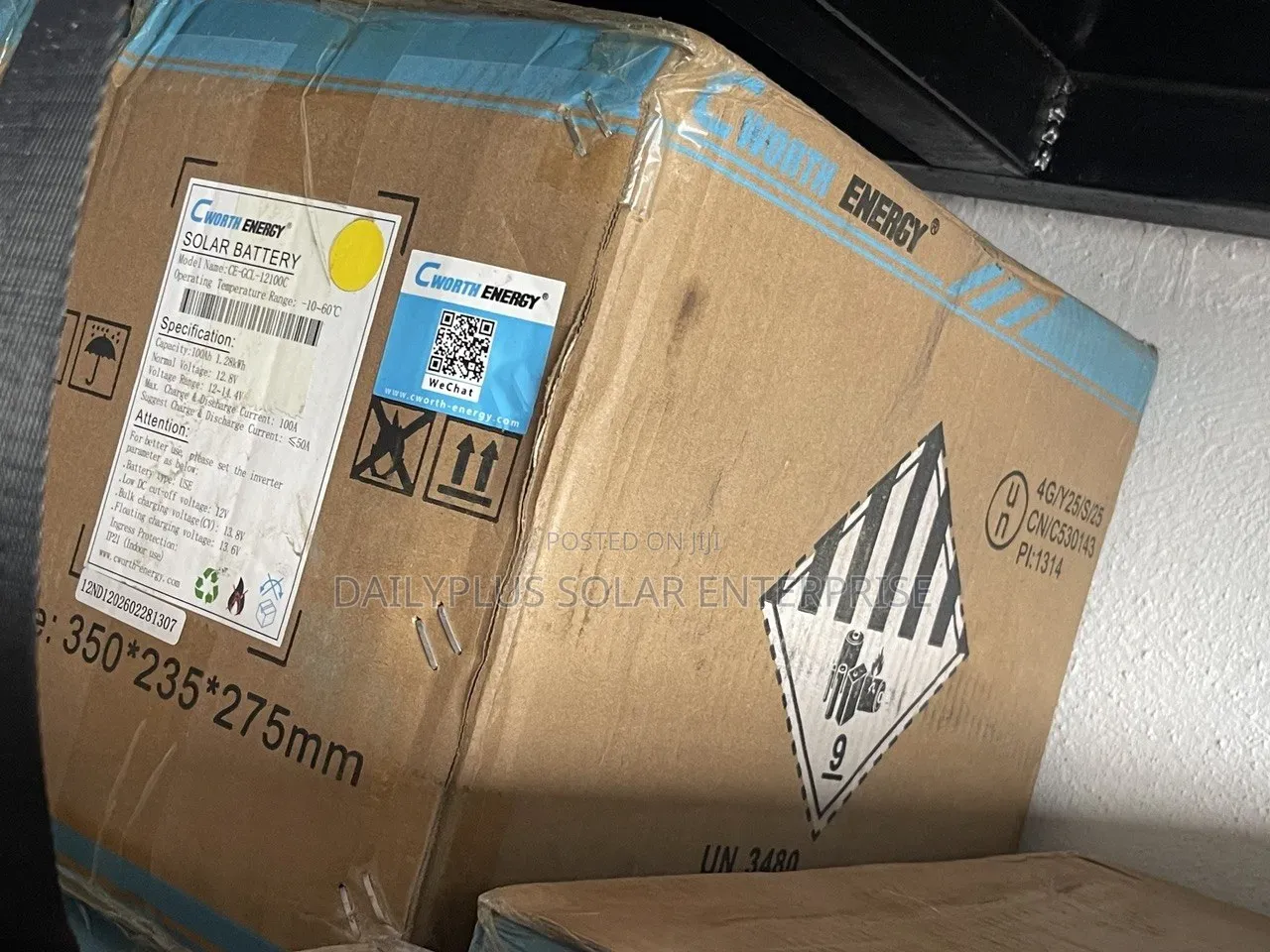 Cworth 1.2kwh 12v Solar Lithium Battery