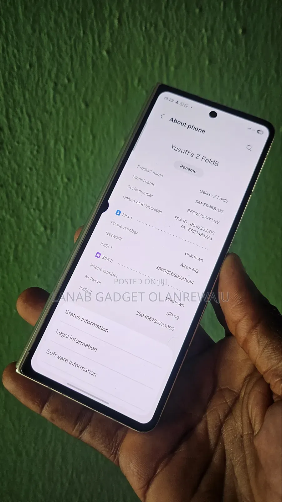 Samsung Galaxy Z Fold 5 256 GB White