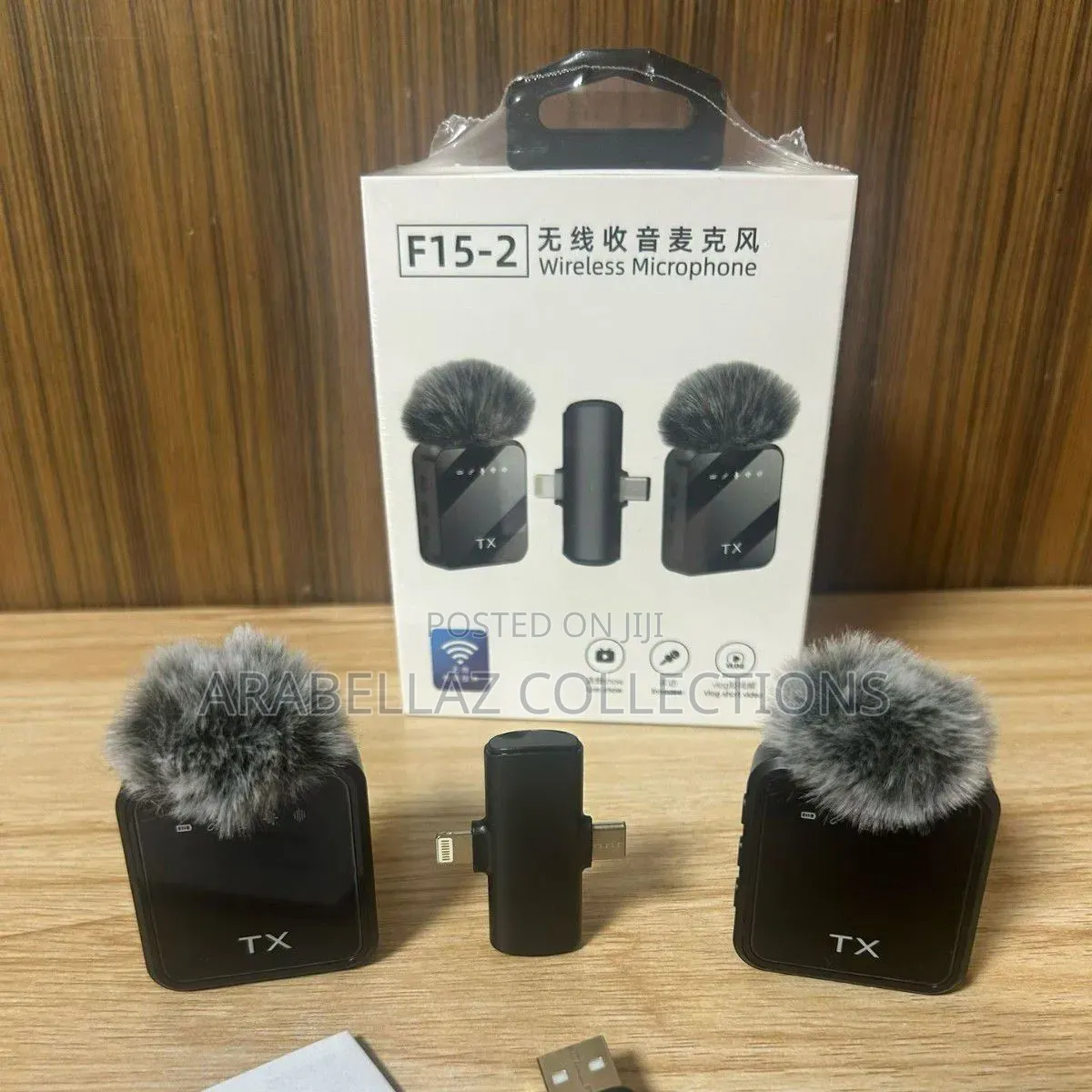 F15-2 3in1 Wireless Microphone With Noise Cancelation