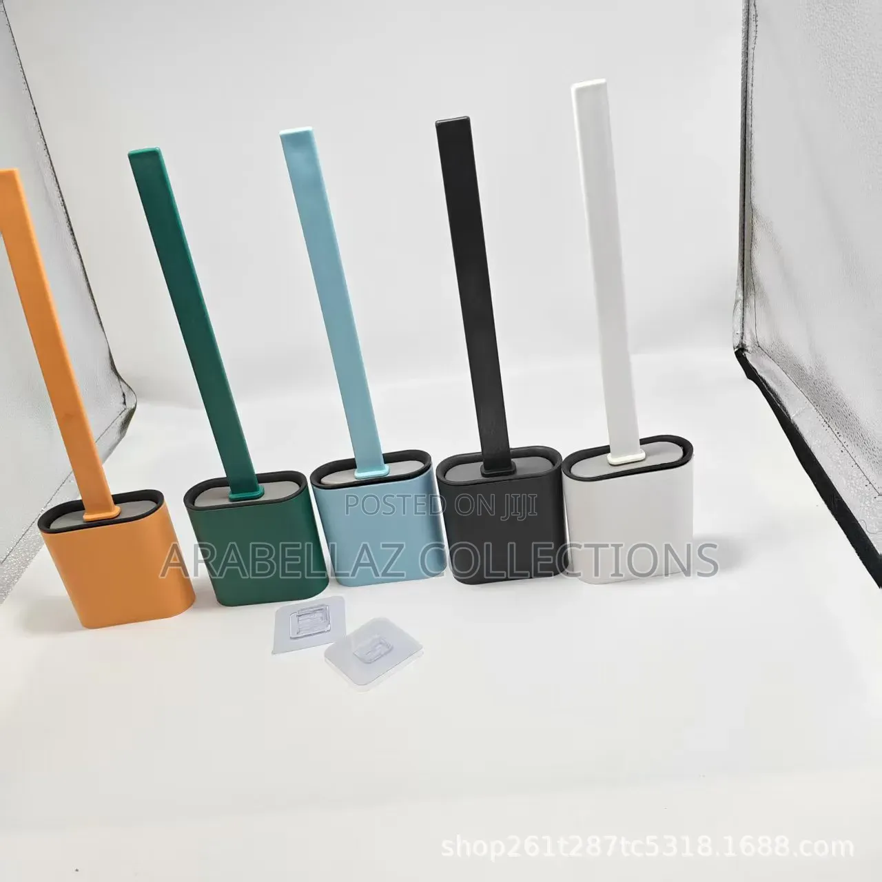 Nail Free Wall Mounted Silicone Toilet Brush