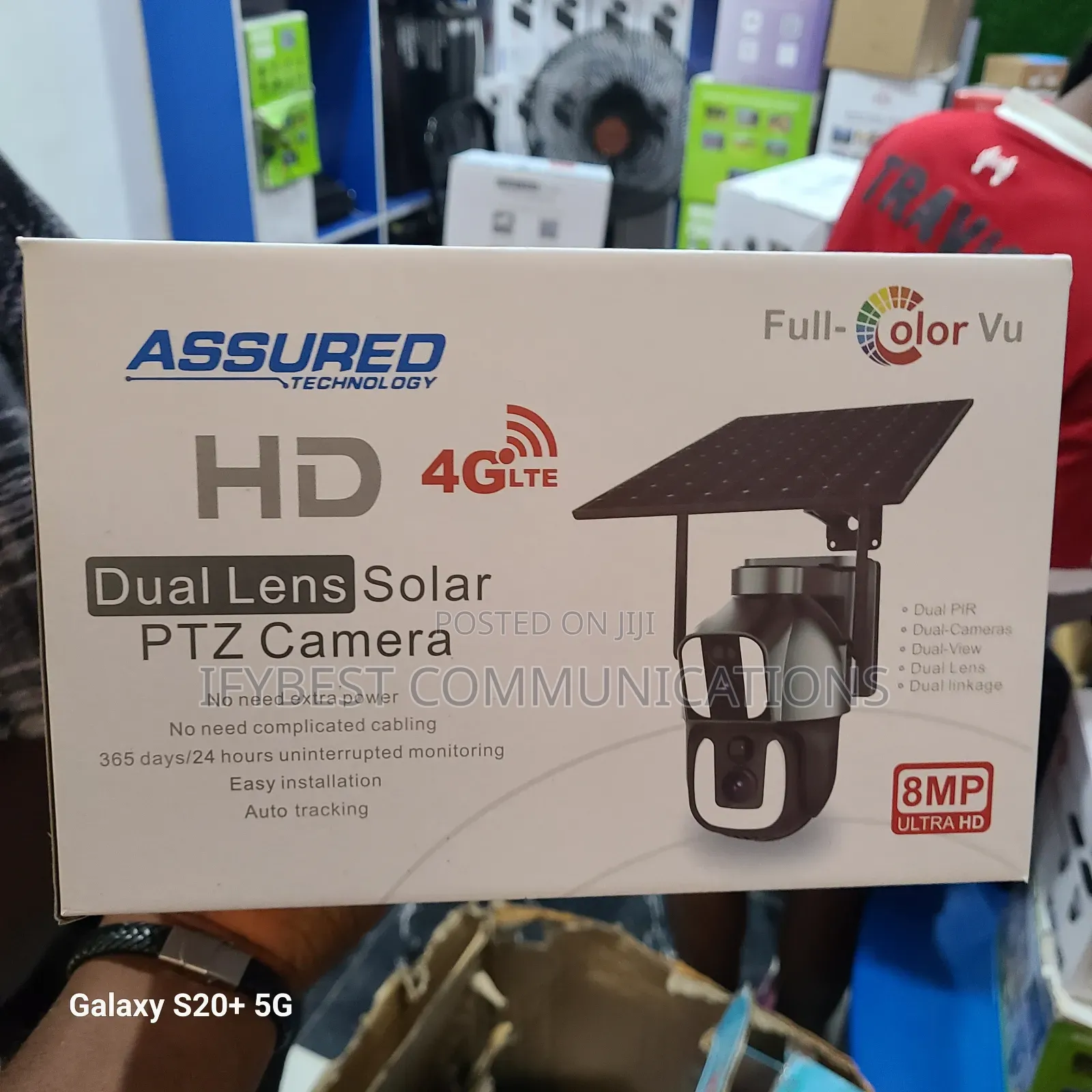 Ubox Dual Lens CCTV Solar Camera
