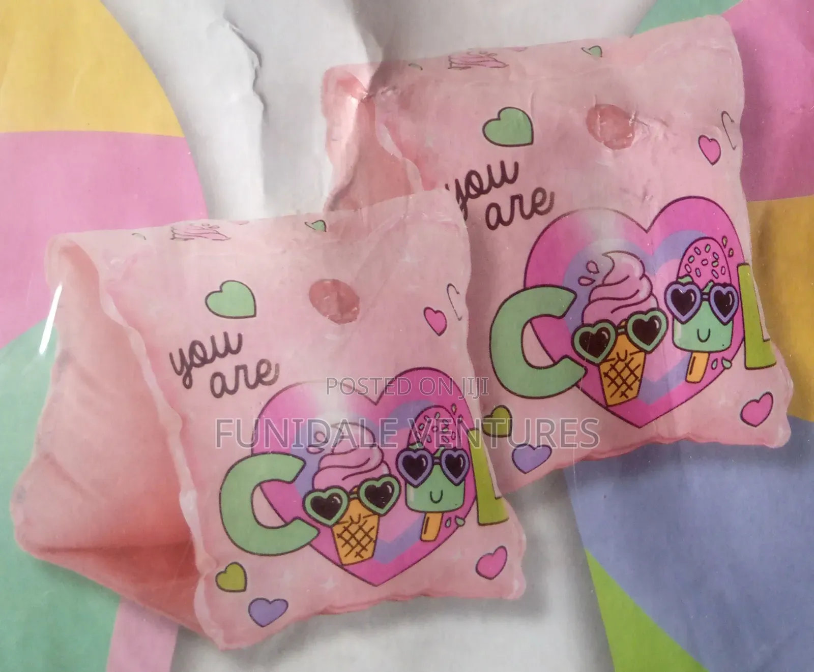 Girls Light Pink Swim Armbands 3/6yrs
