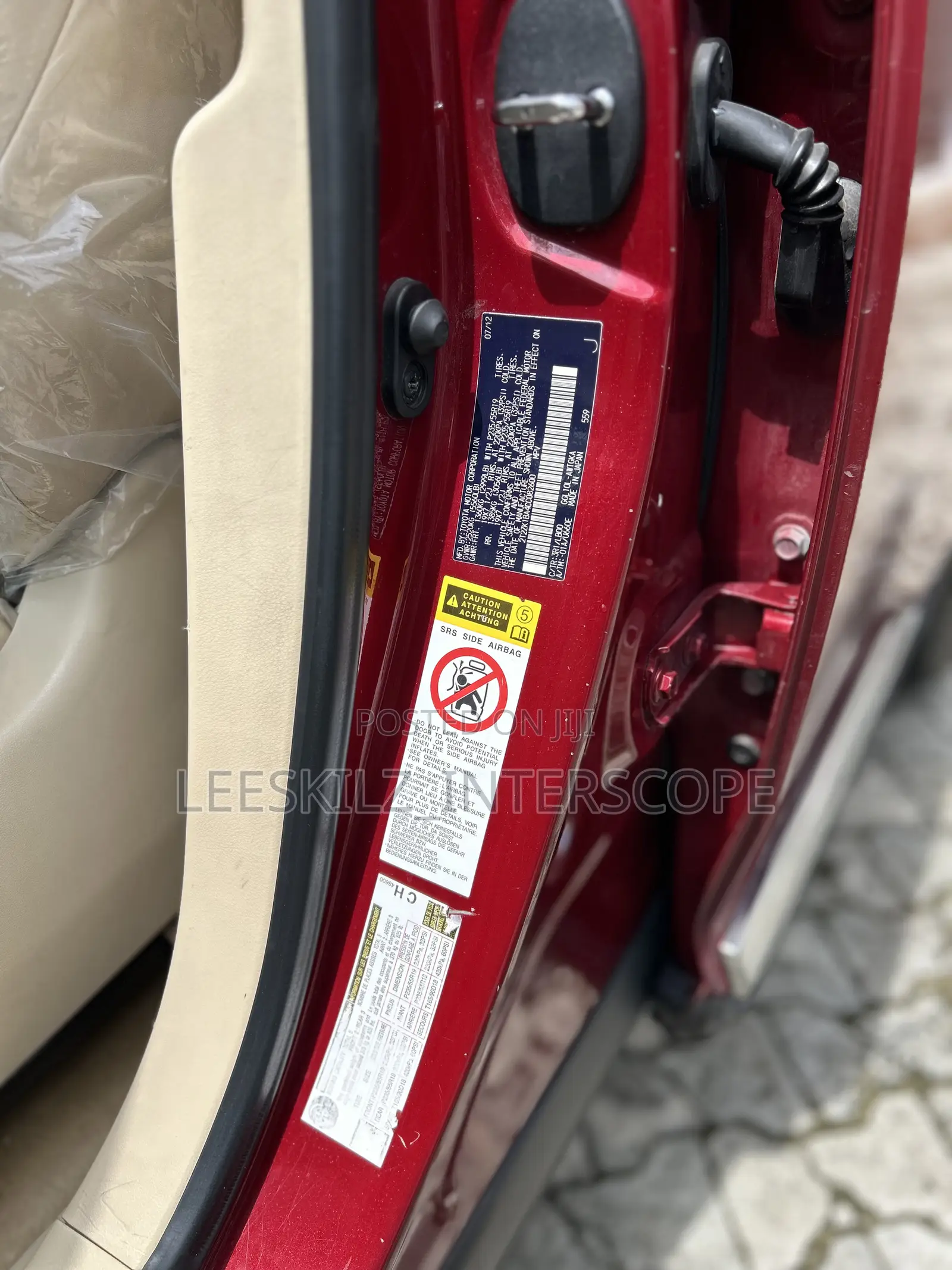 Lexus RX 350 AWD 2012 Red