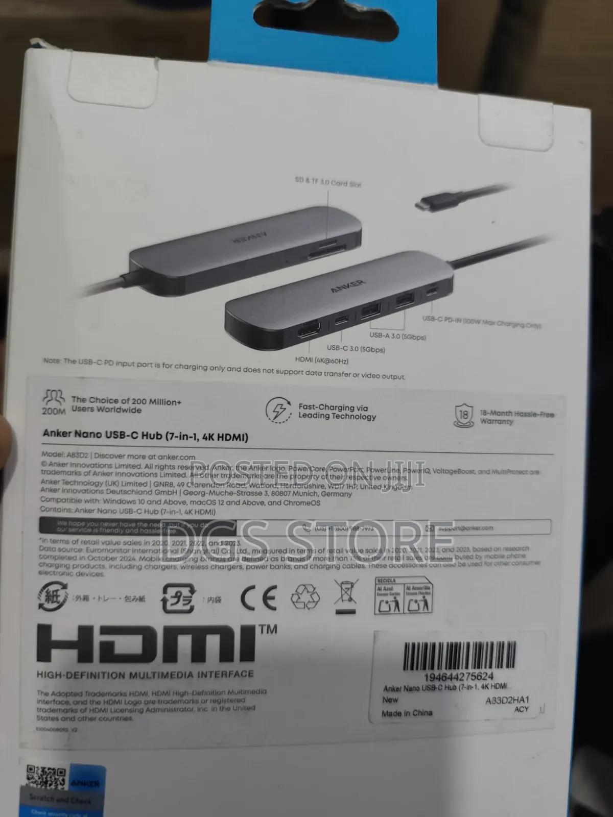 Anker Nano Usb C Hub 7in1