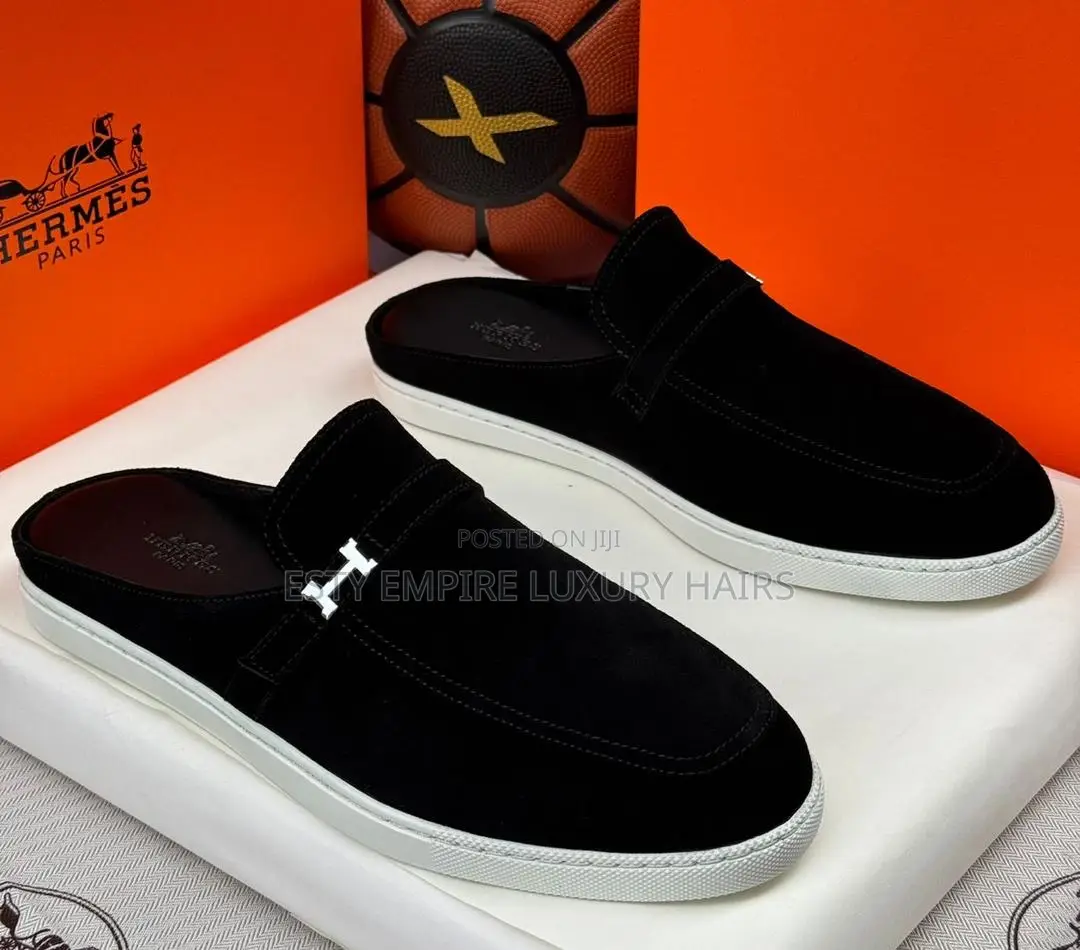 Hermes Quality Luxury Men Half Shoes