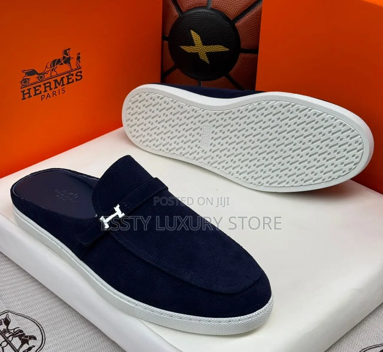 Hermes Quality Luxury Men Half Shoes