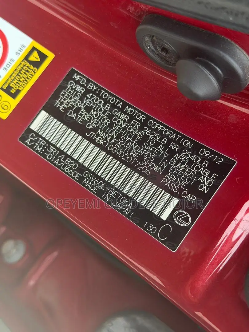 Lexus ES 350 FWD 2013 Red