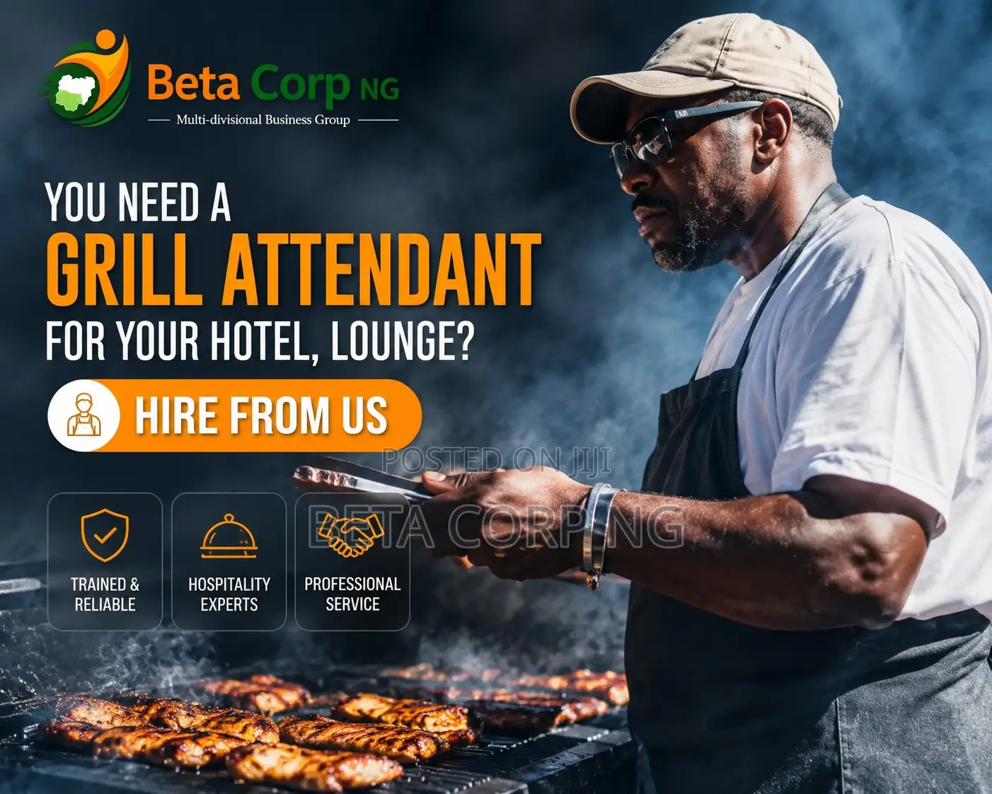 Hire Experienced Grill Attendants For Hotels Lounges