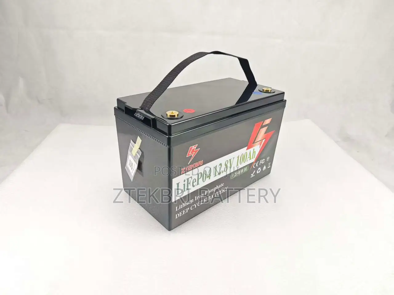 Ztekbri New 12.8v 100ah Lifepo4 Deep Cycle Battery