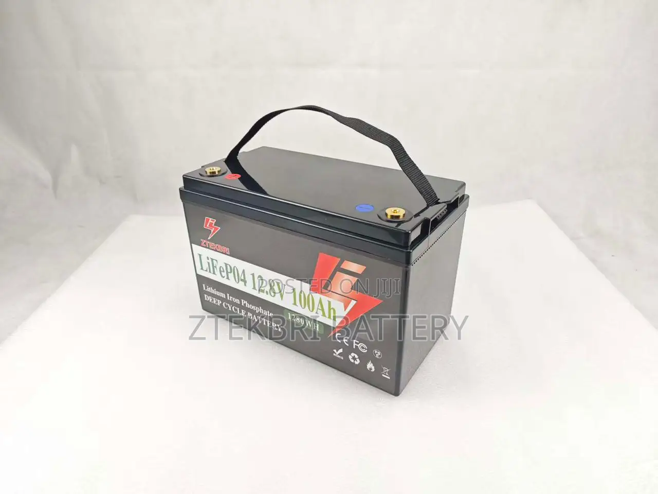Ztekbri New 12.8v 100ah Lifepo4 Deep Cycle Battery