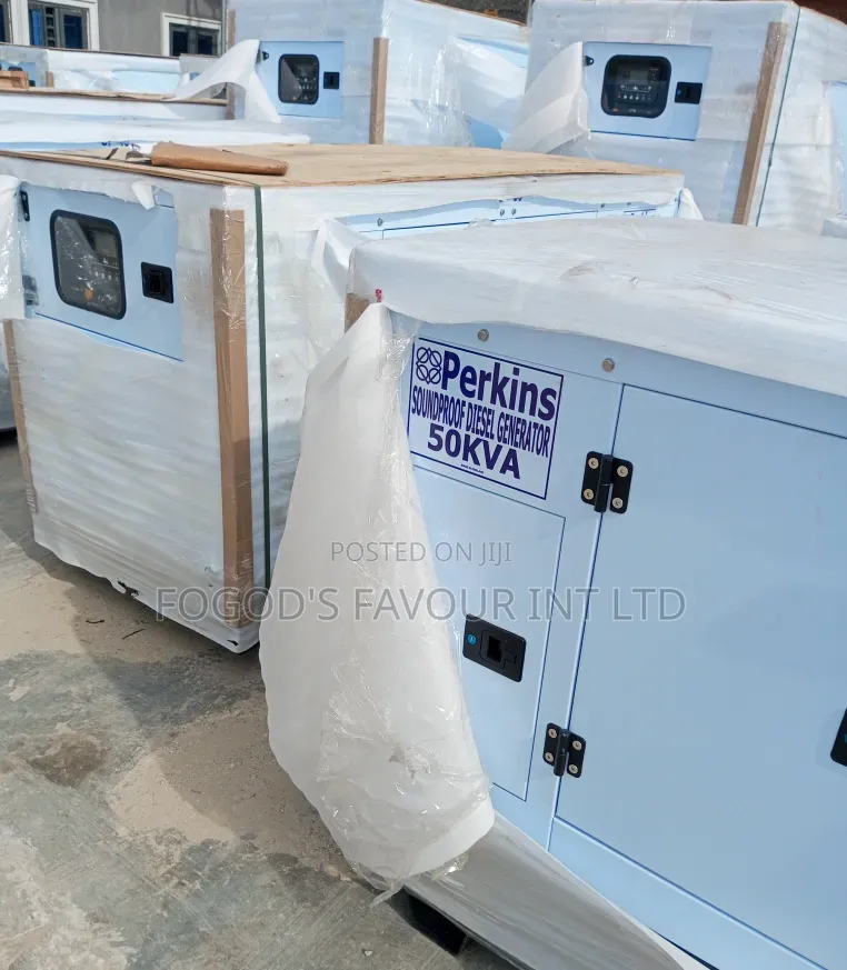 50kva Perkins Soundproof Generator 100% Copper Coil