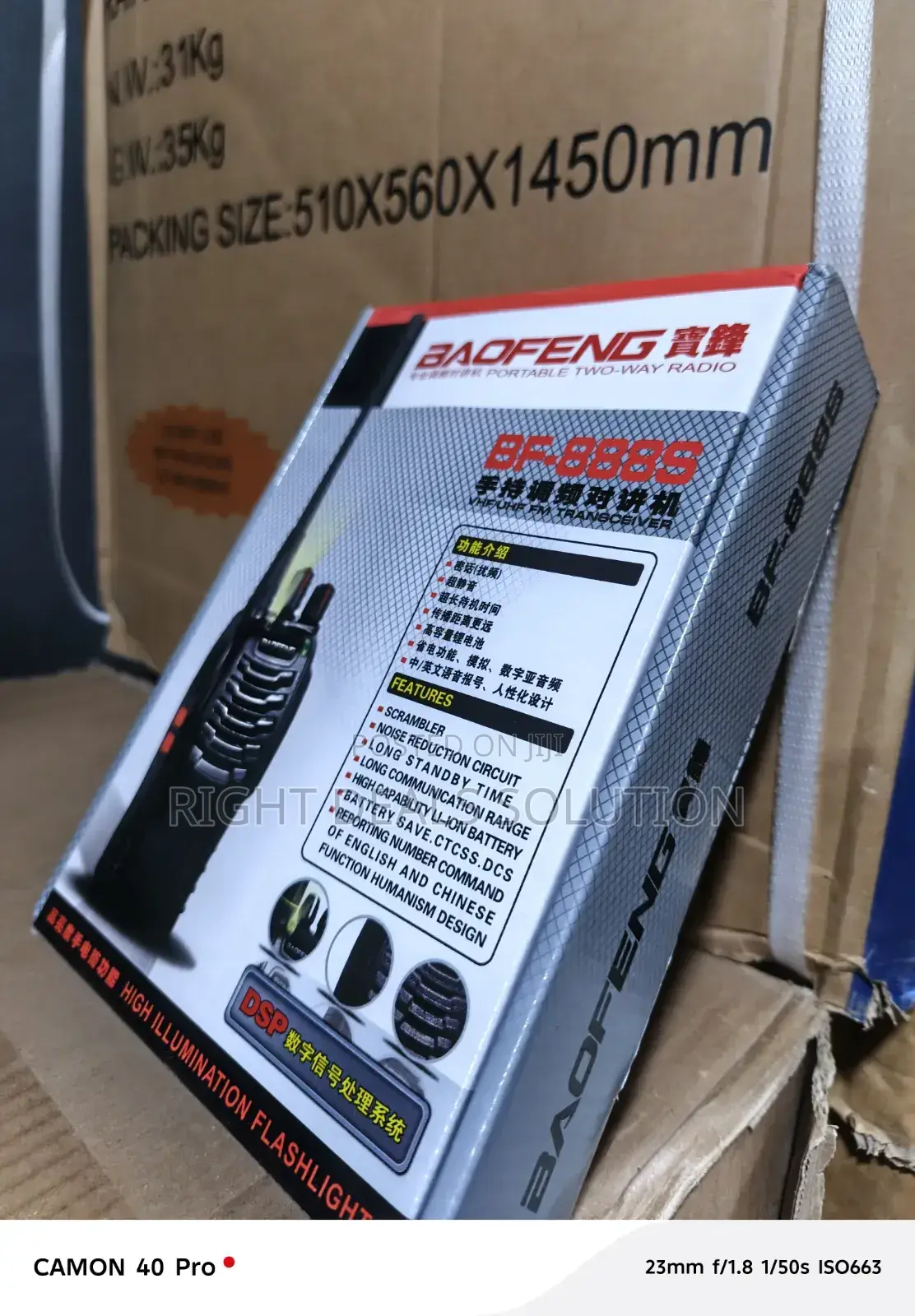 Original Baofeng Walkie Talkie With Fast Charging Battery